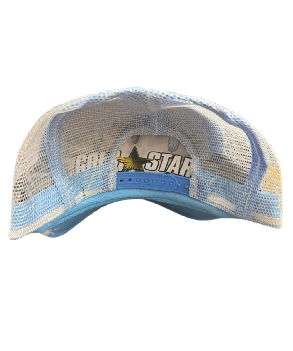 Gold Star "Coyote" Trucker Hat / Light Blue