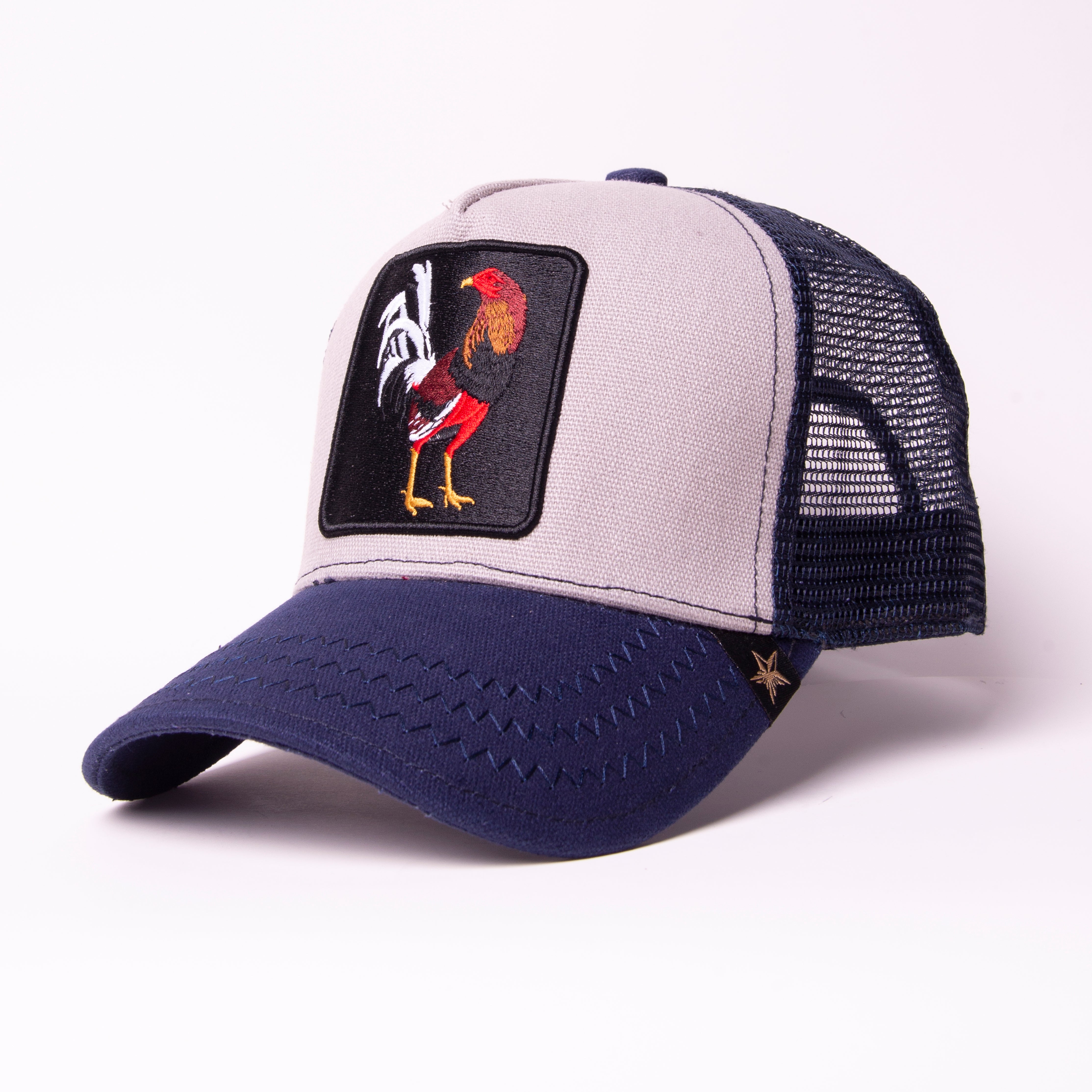 Gold Star Rooster Hats - Blue