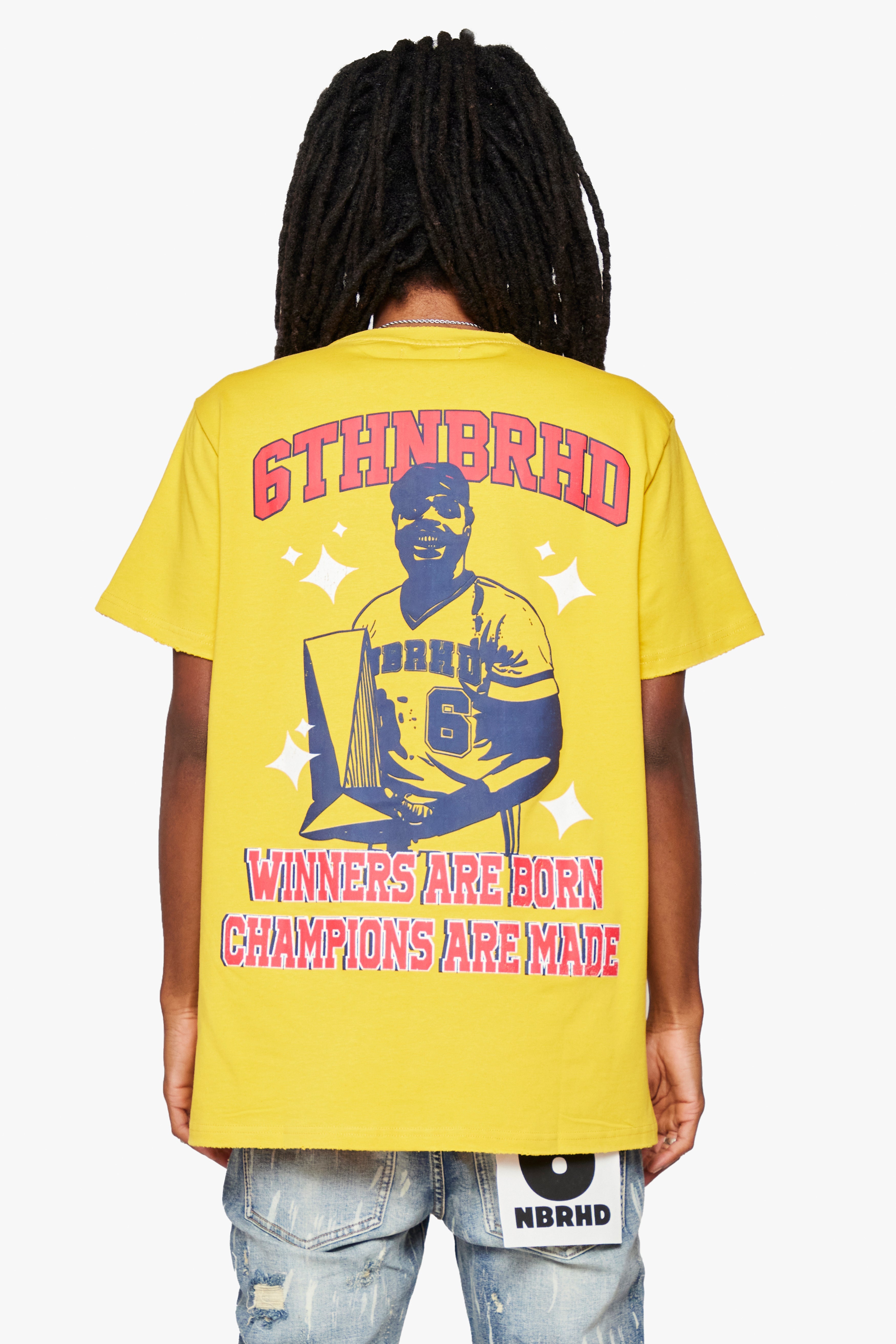 6Th Nbrhd Homerun Men's T-Shirt - Yellow