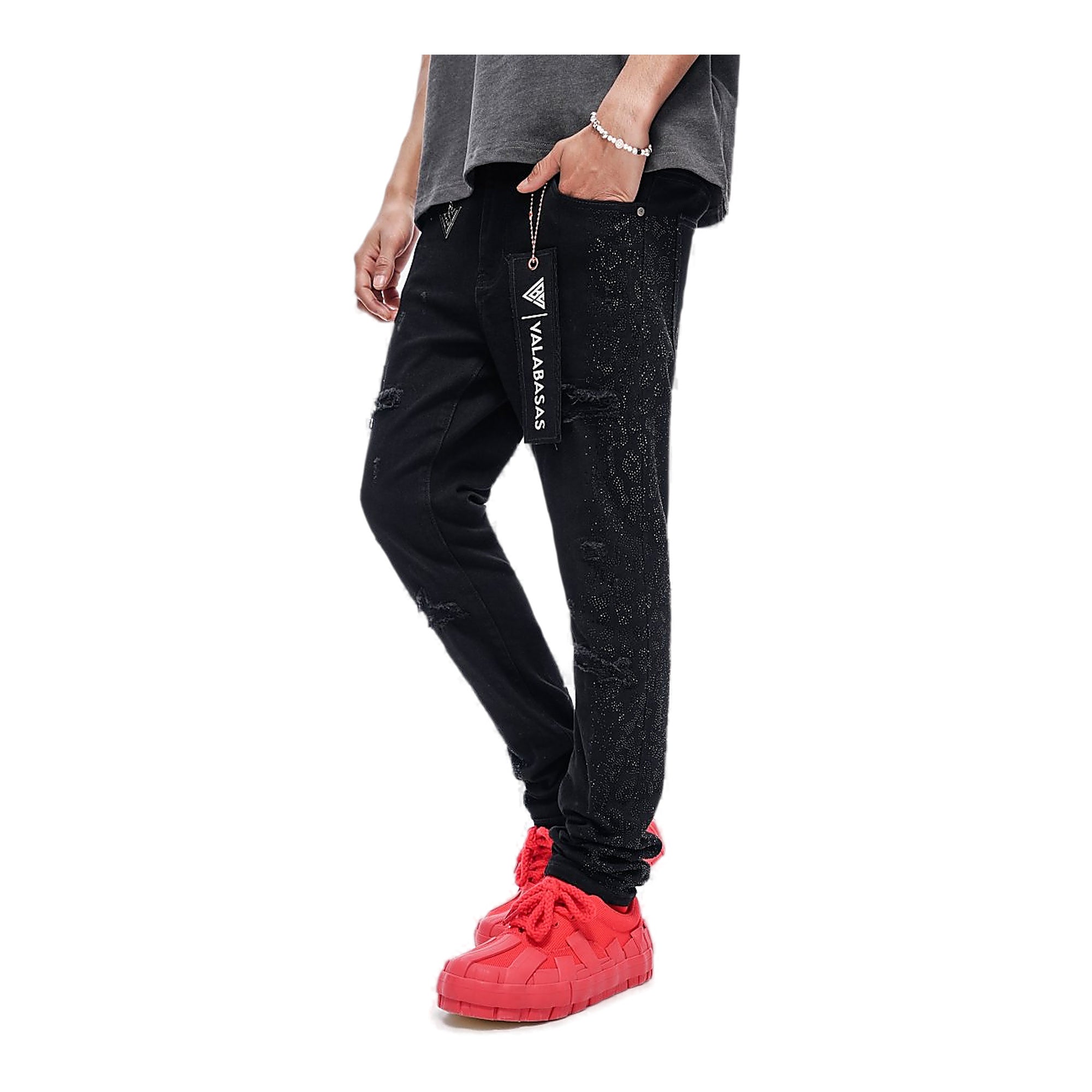 Valabasas Bengal Jeans - Rhinestone