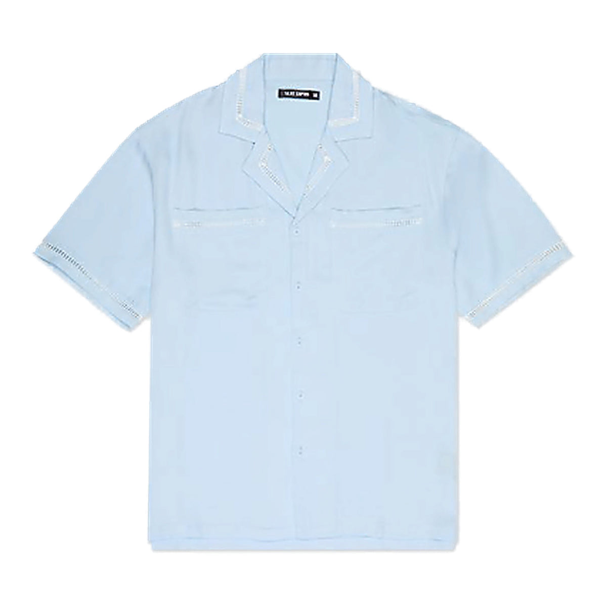 Silnt Chptrs Vibes Shirt - Ladder-Stitch Light Blue