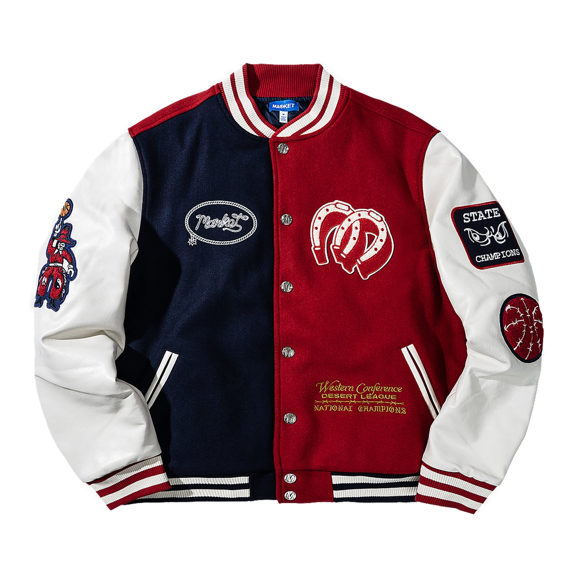 Market Old West Varsity Jacket - Red