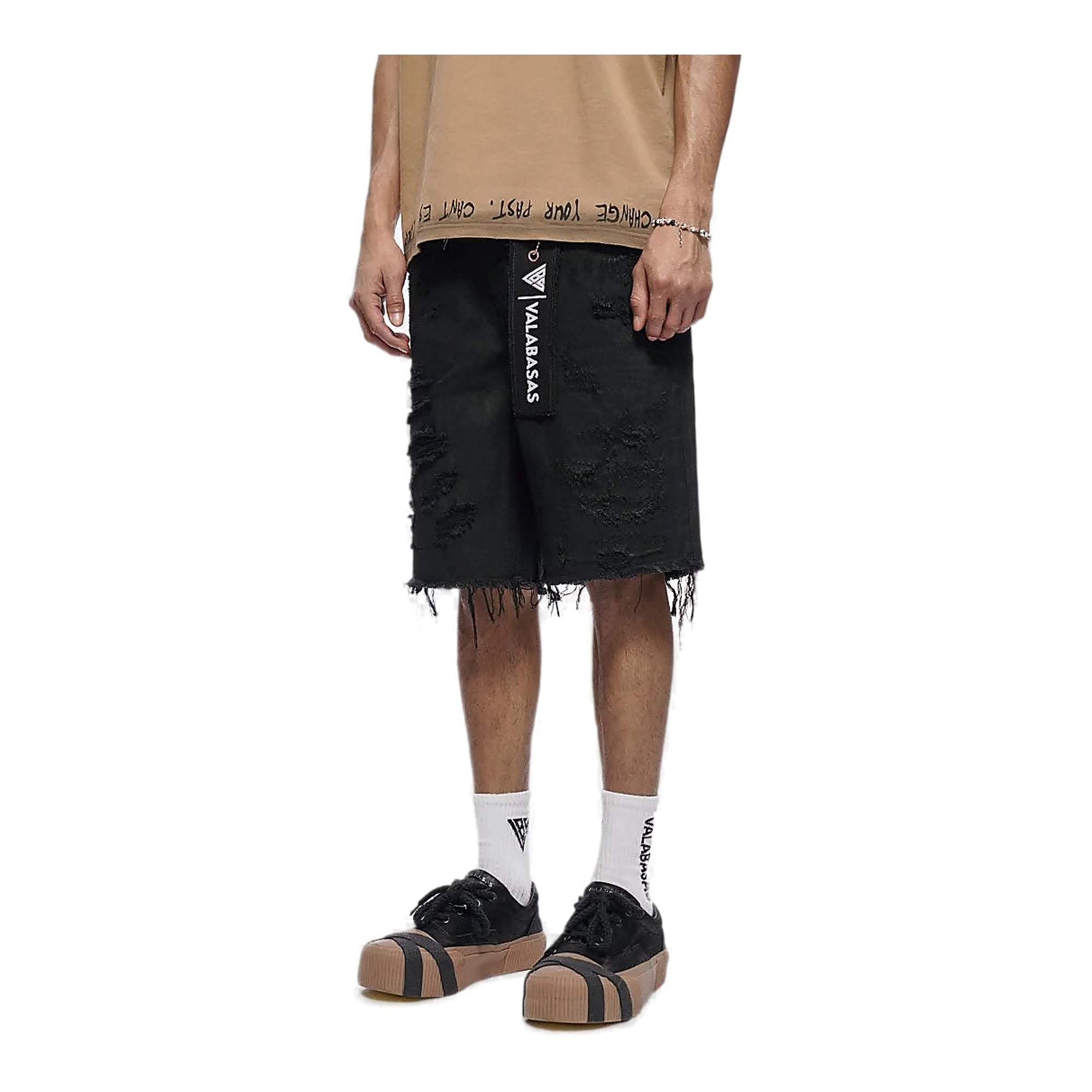 Valabasas Logo Shorts - Distressed
