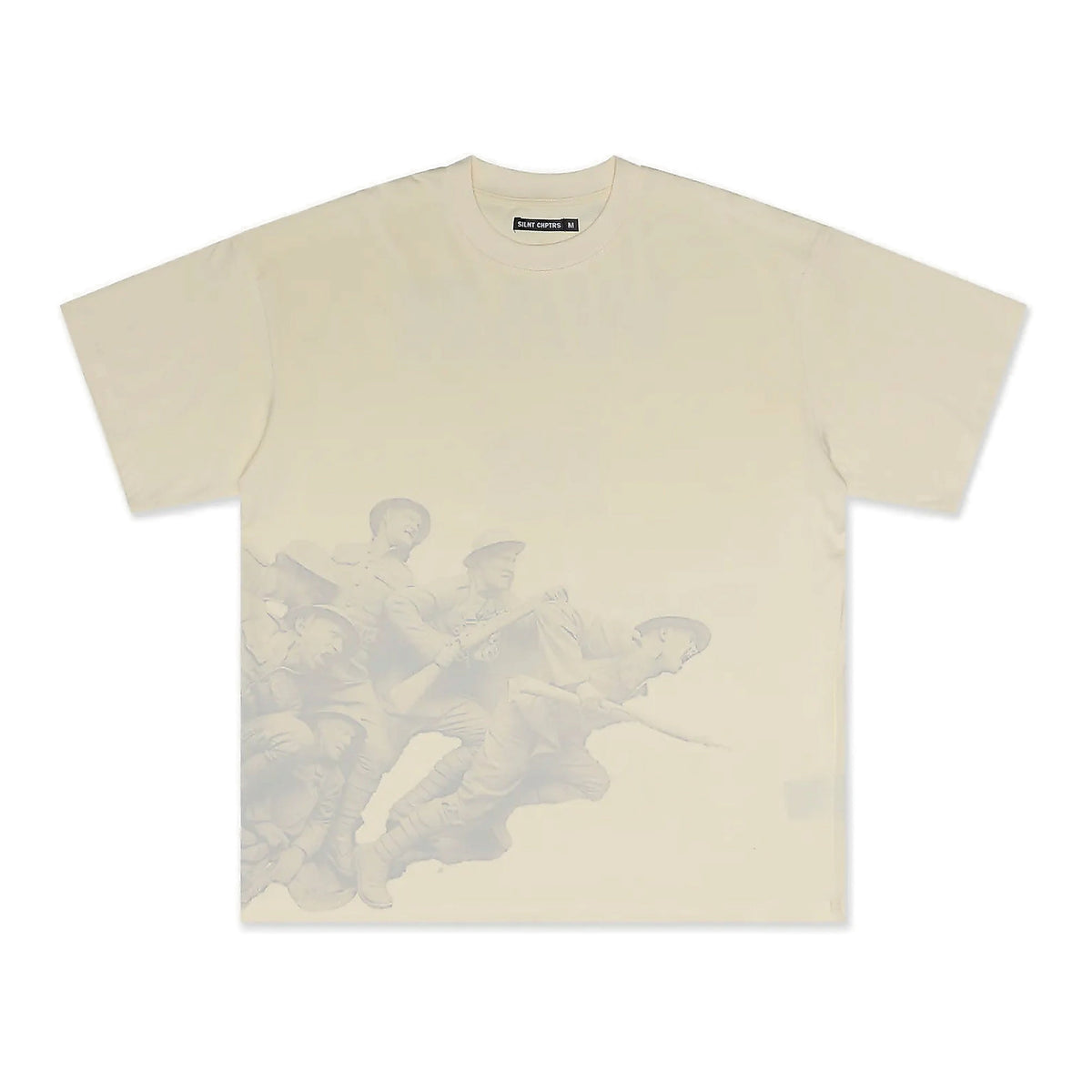Silnt Chptrs War Tee - Graphic Back Cream