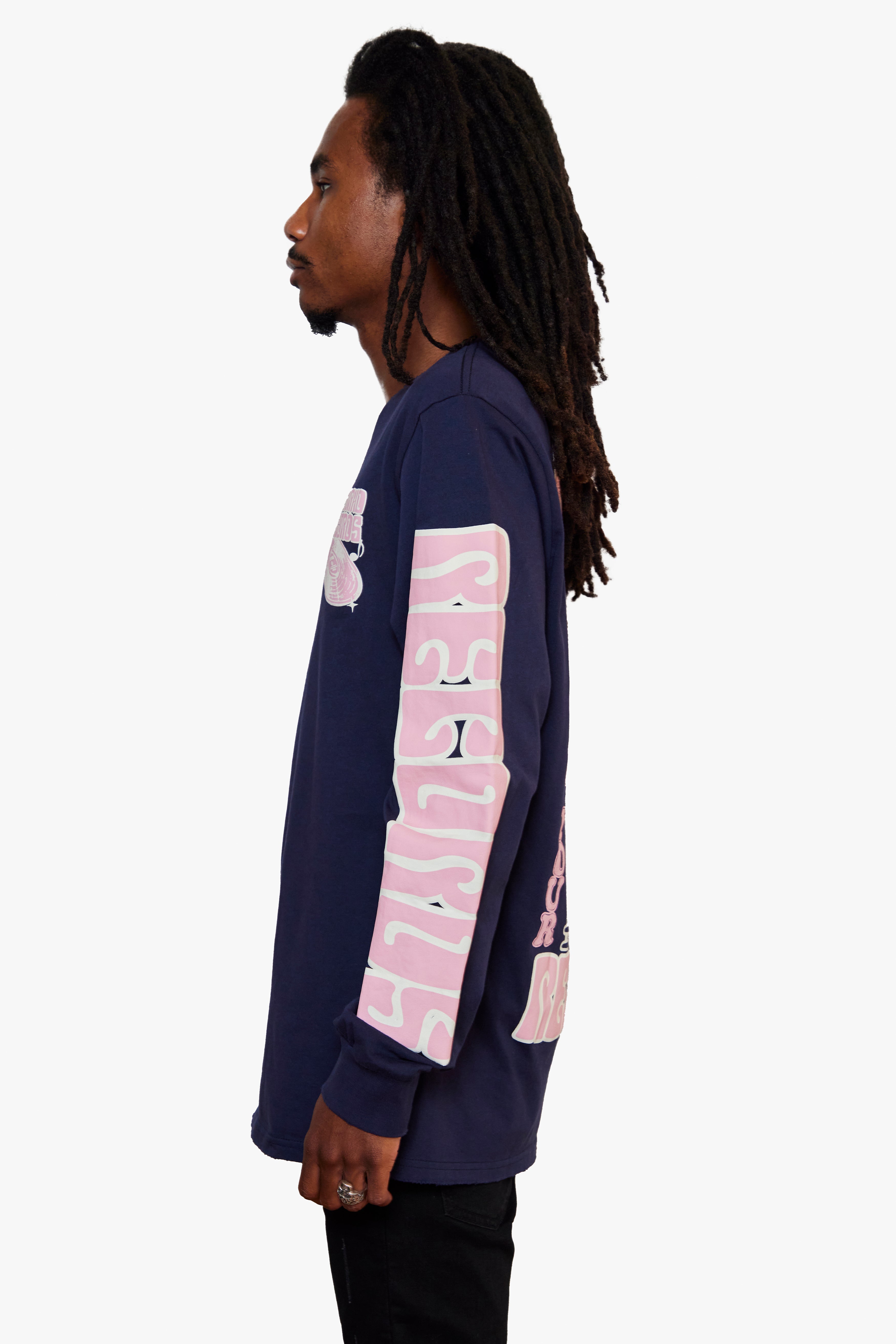 6Th Nbrhd Records Men's T-Shirt - Navy