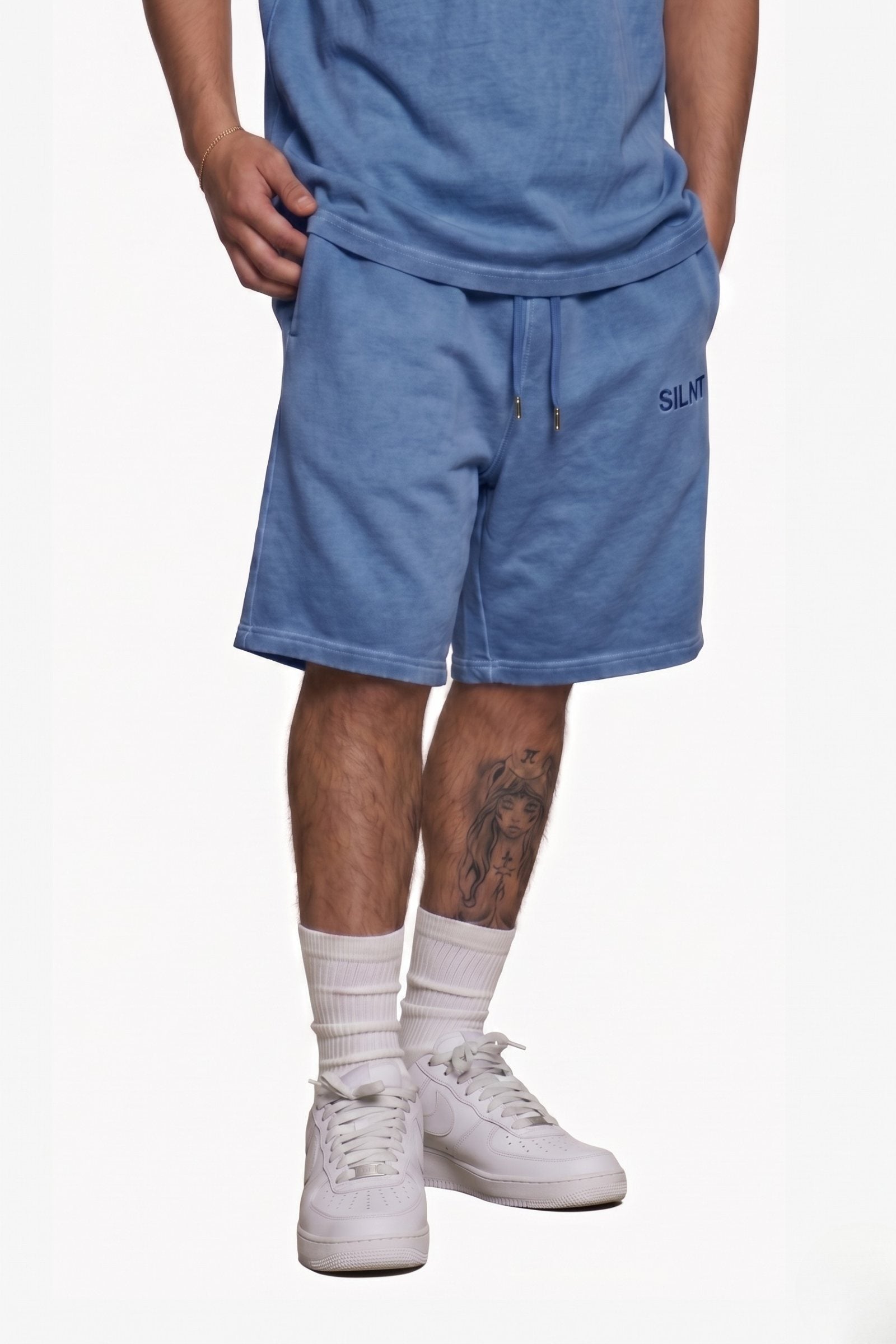 Silnt Chptrs Raw Hem Shorts - Relaxed Fit