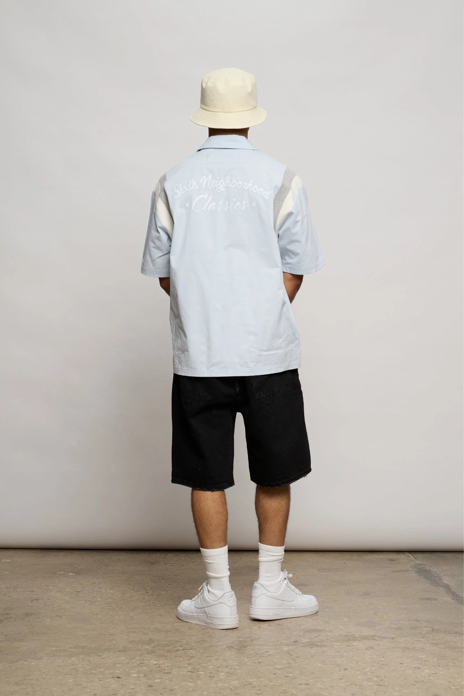 6th Nbrhd Panel Shirt - Boxy Fit Blue