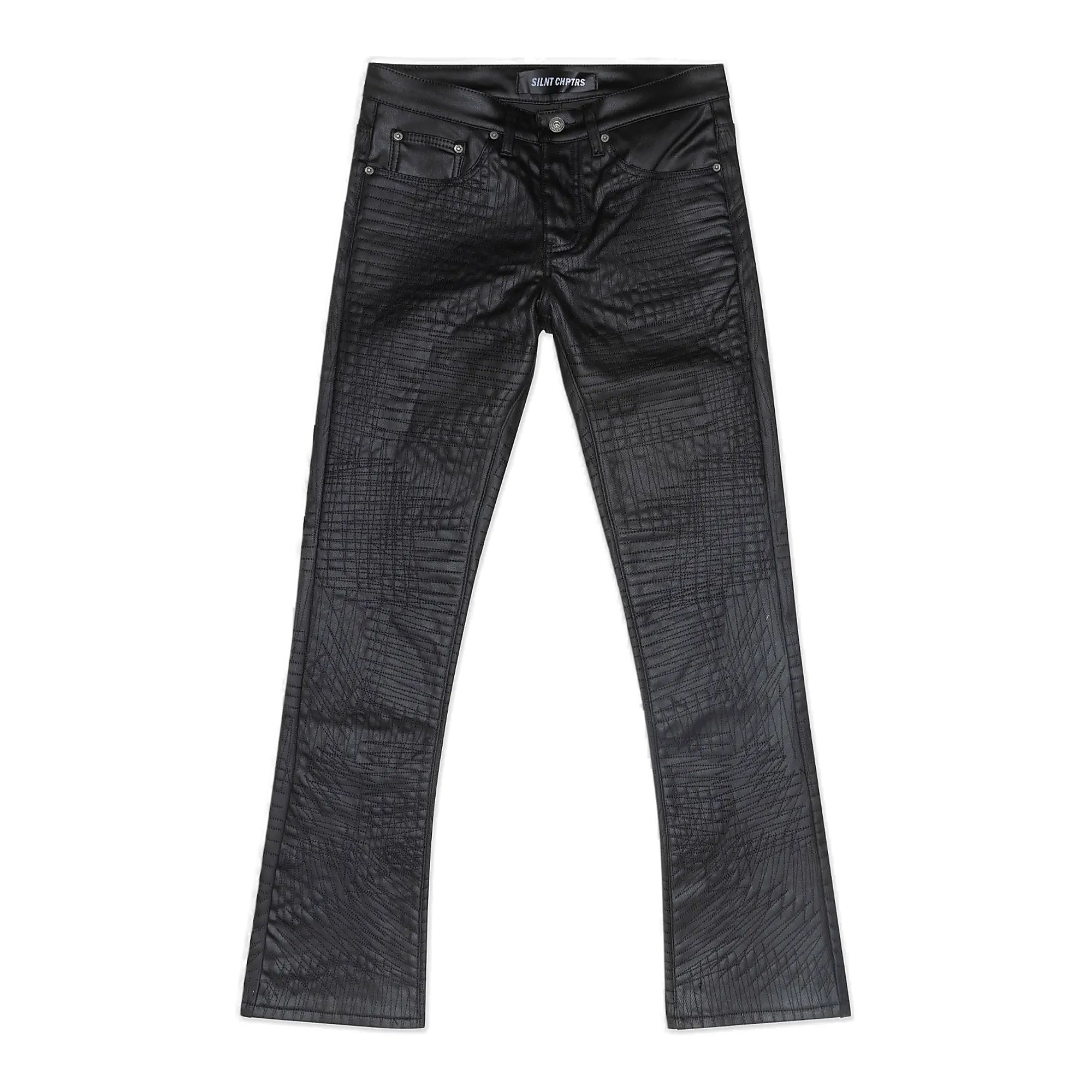 Silnt Chptrs Textured Jeans - Straight Leg Black