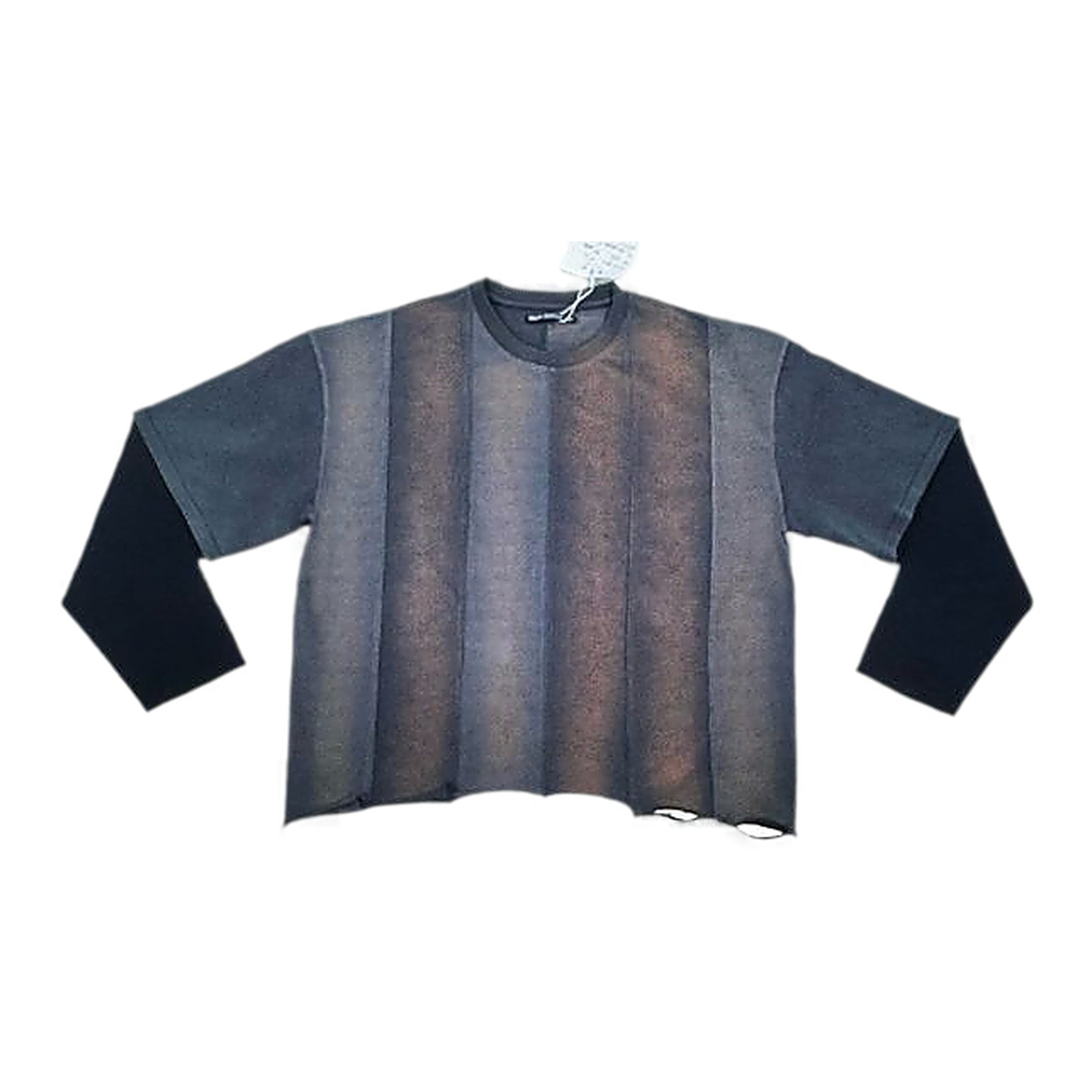 Silnt Chptrs Gradient Long Sleeve T-Shirt - Raw Hem