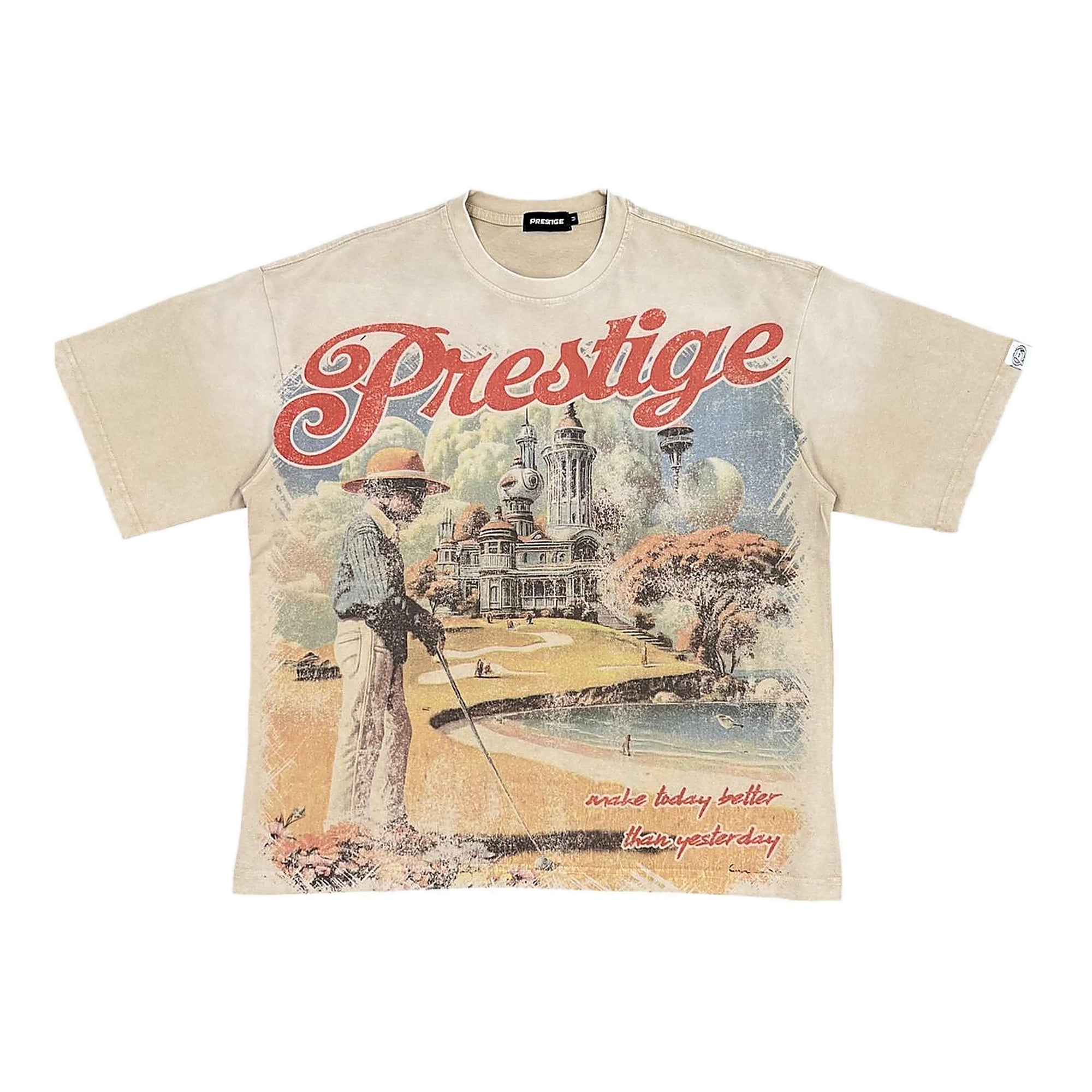 Prestige Denim Golfer Tee - Graphic Cream