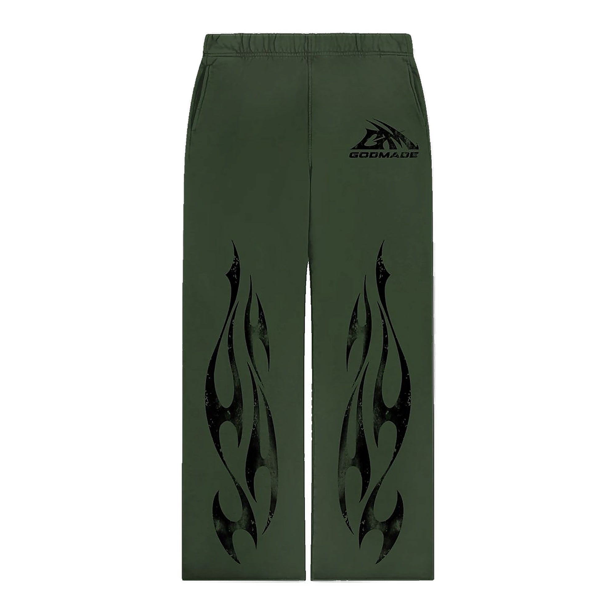 Godmade Gm Flame Sweatpants - Olive Color