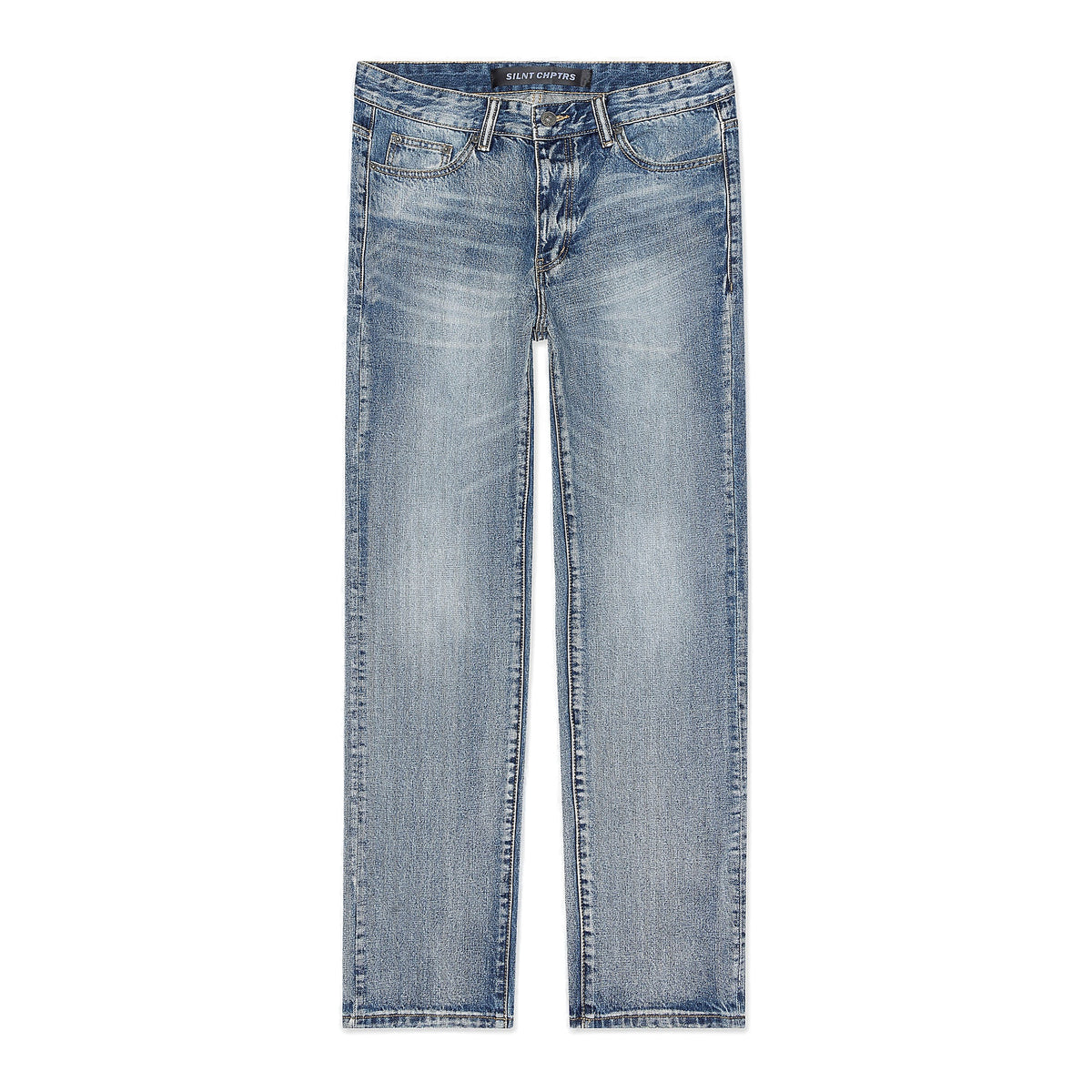 Silnt Chptrs Fade Jeans - Relaxed Fit Med Blue Wash
