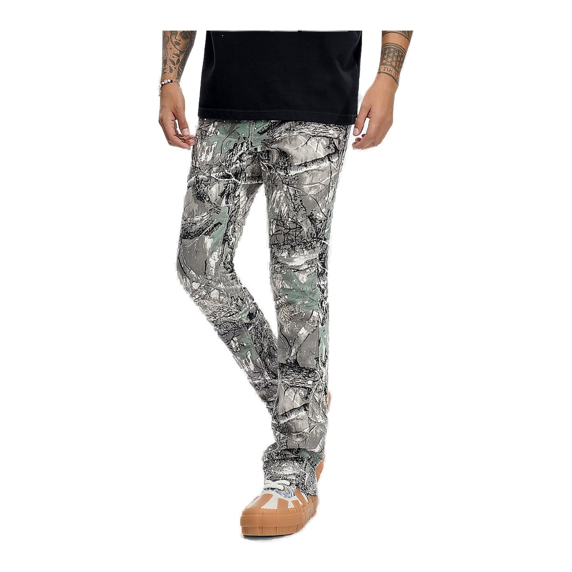 Valabasas Recon Jeans - Camouflage Print Grey Forest