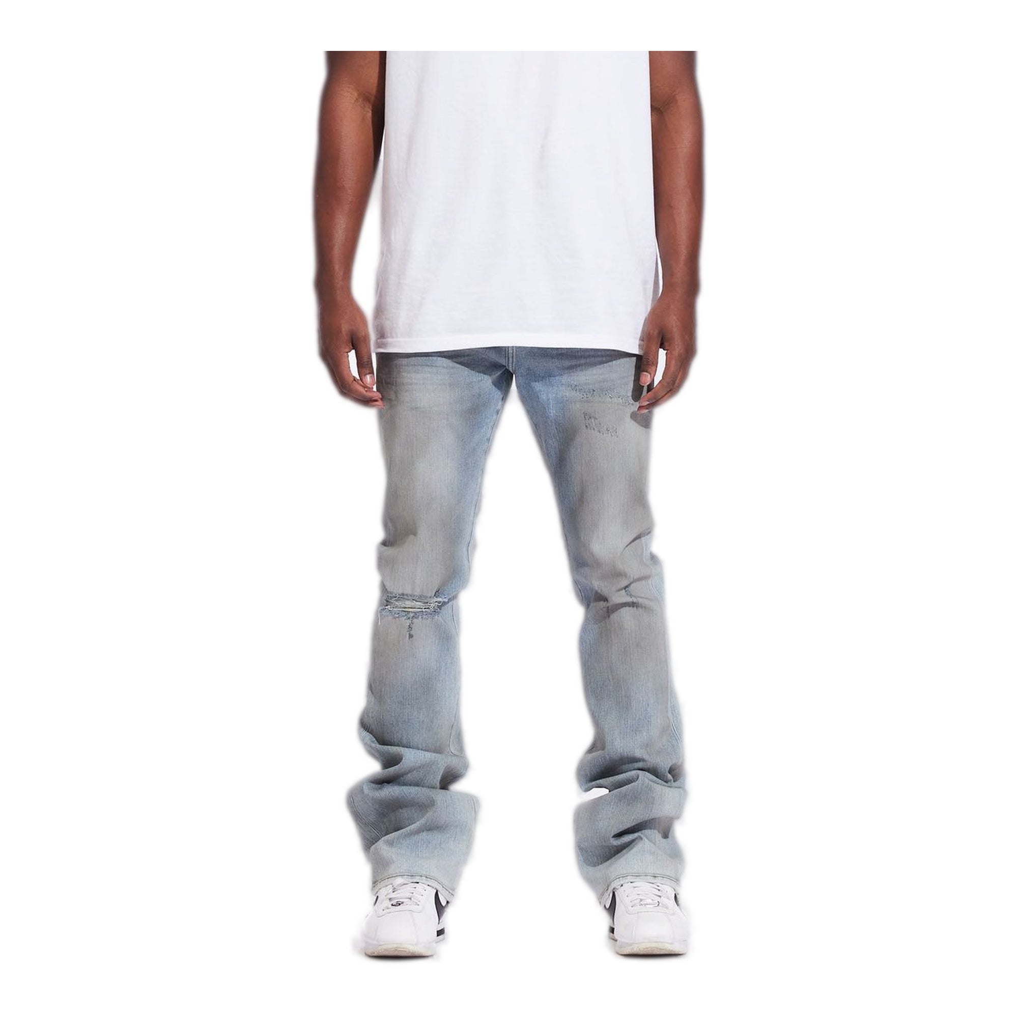 Crysp Flare-Light Vintage Men's Jeans - Light Wash