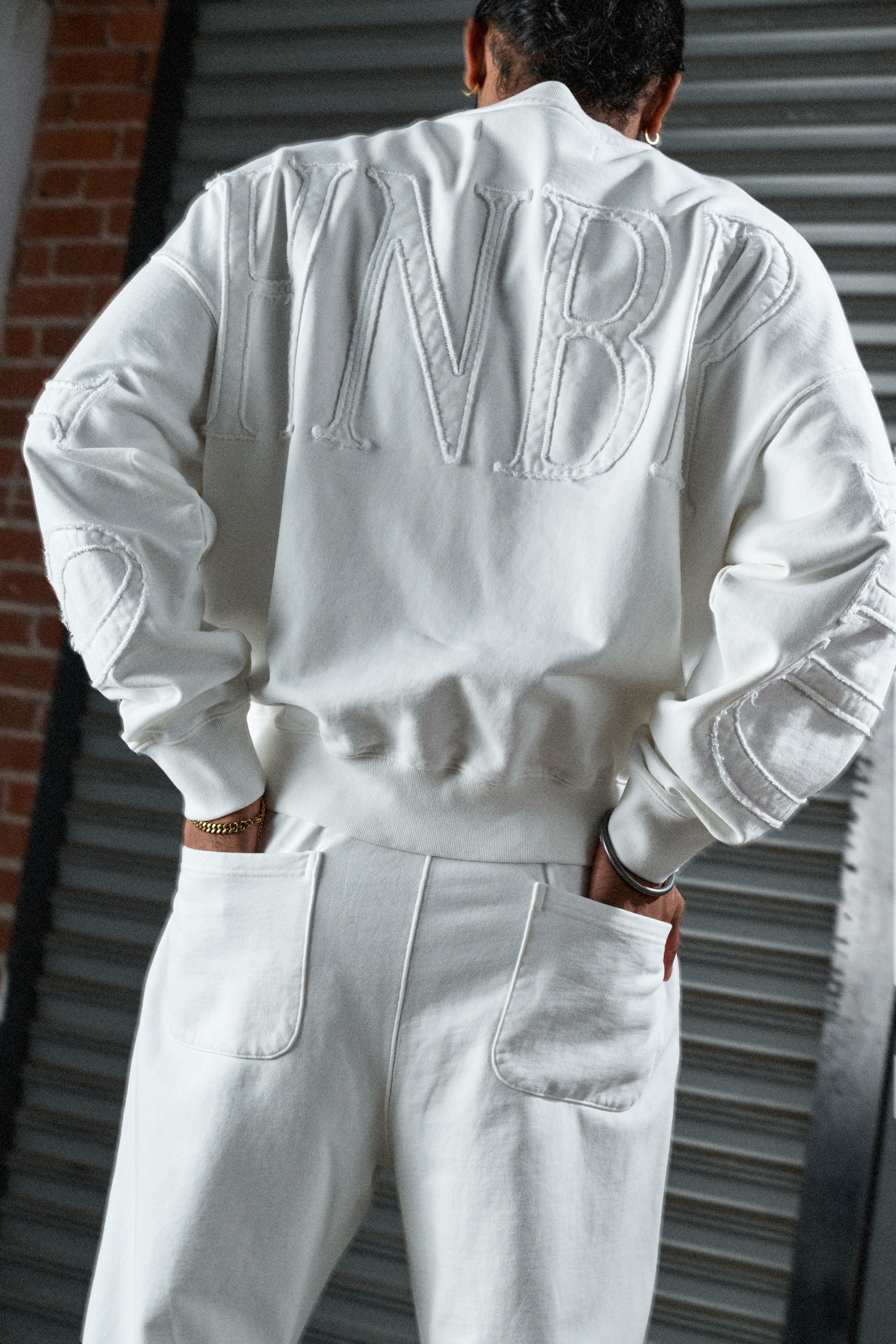 6Th Nbrhd Statement Men's Sweatshirt - White