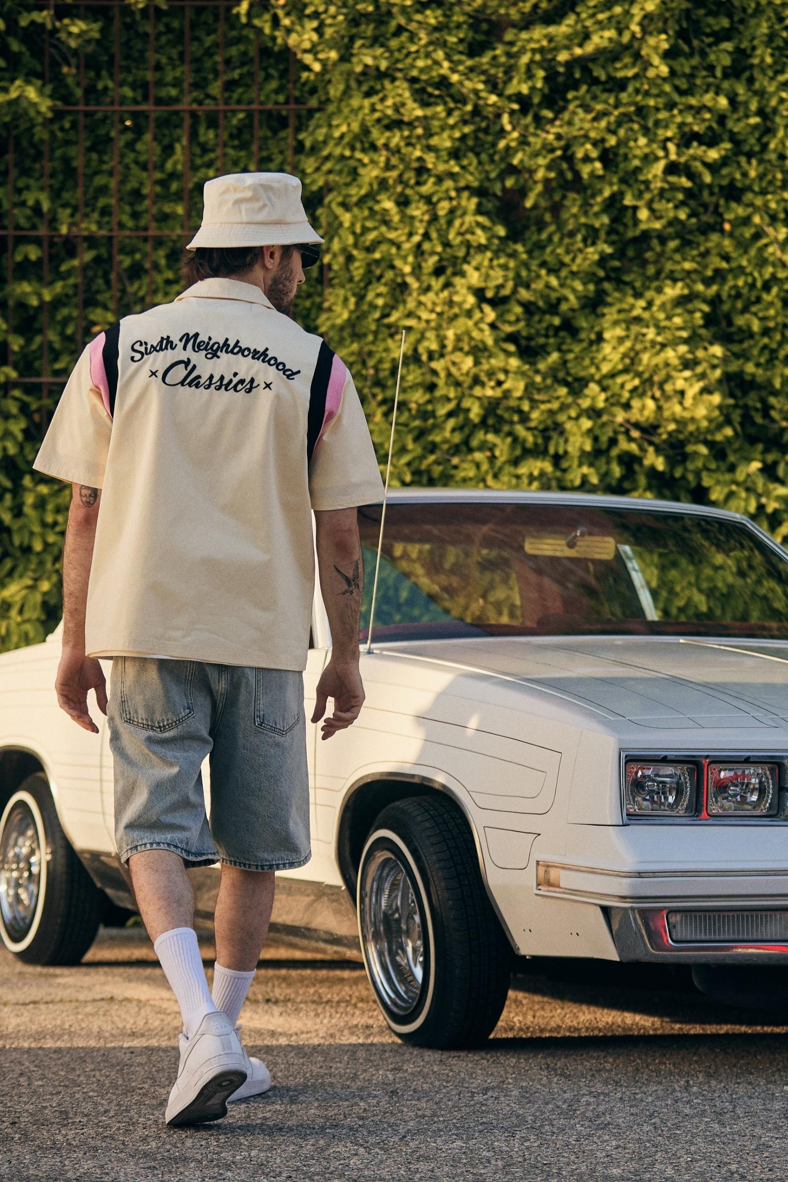 6Th Nbrhd Embroidered Panel Shirt - Camp Collar