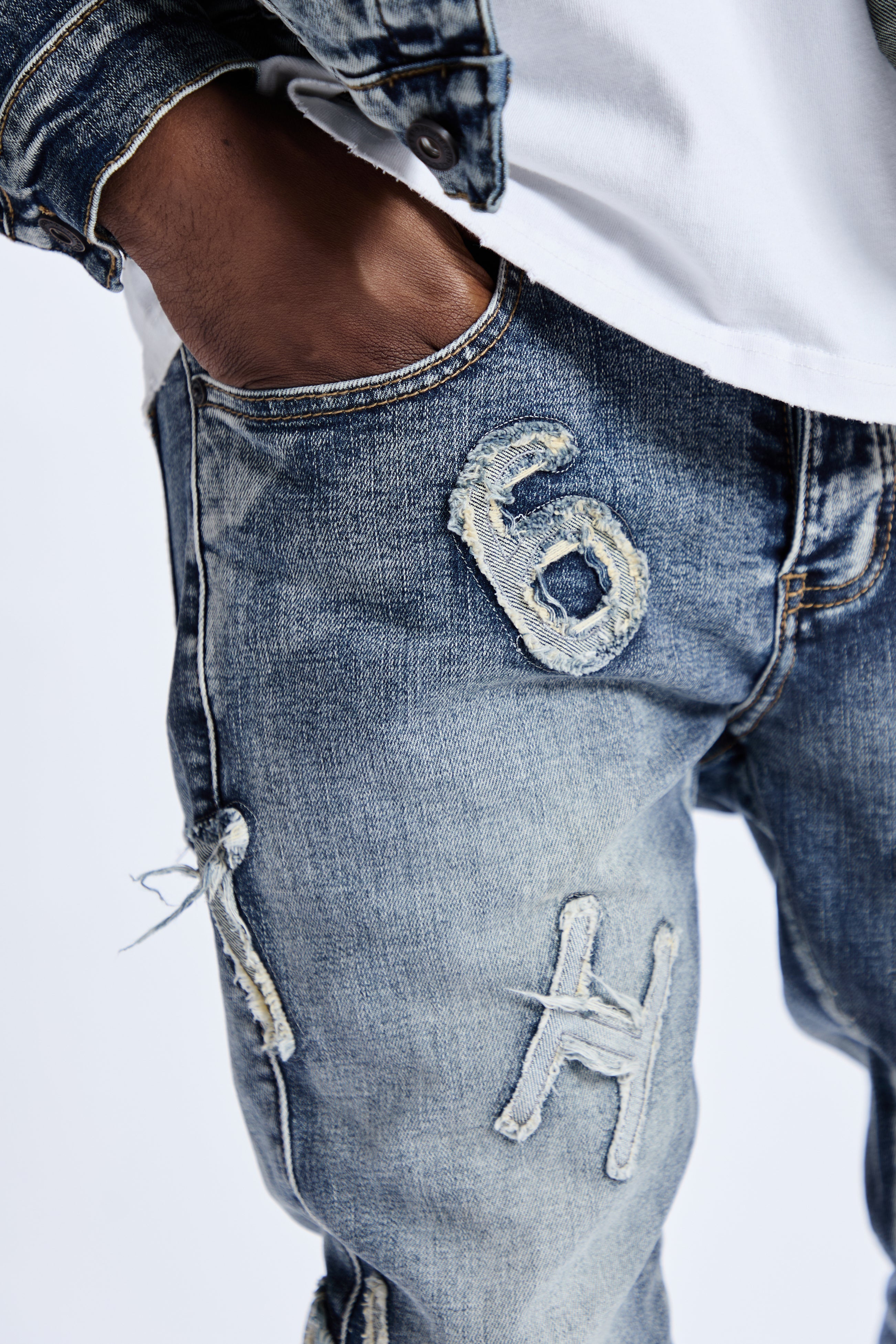 6Th Nbrhd Piece Men's Jeans - Blue