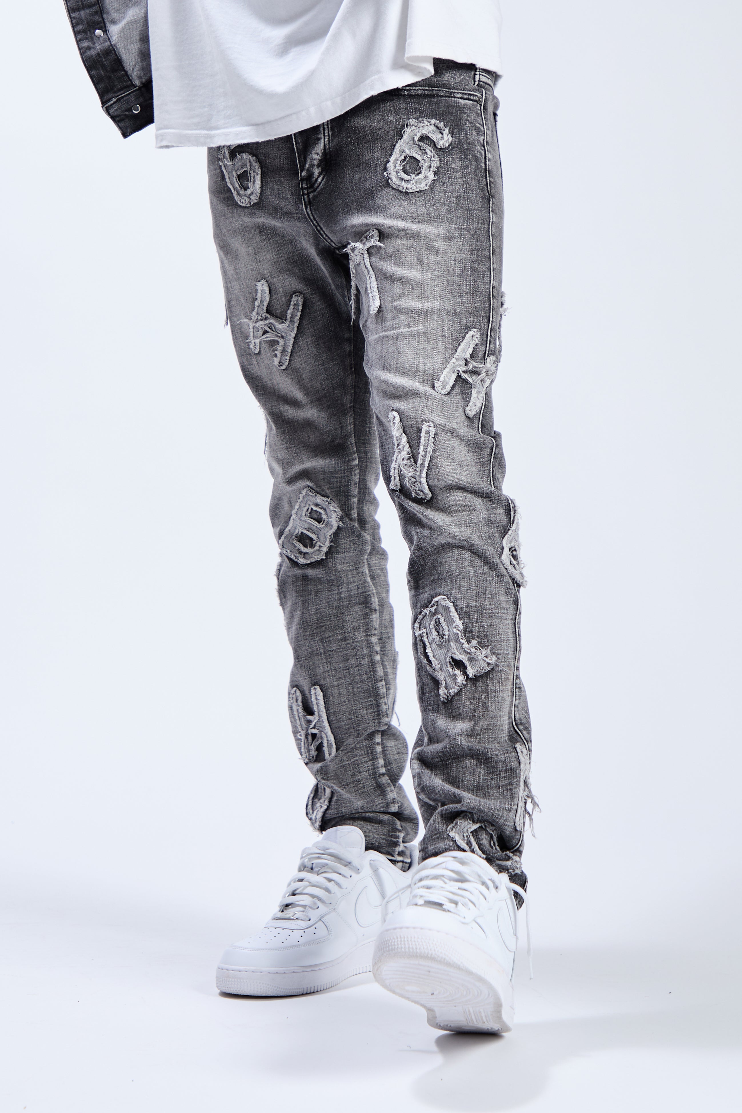 6Th Nbrhd Piece Men's Jeans - Gray