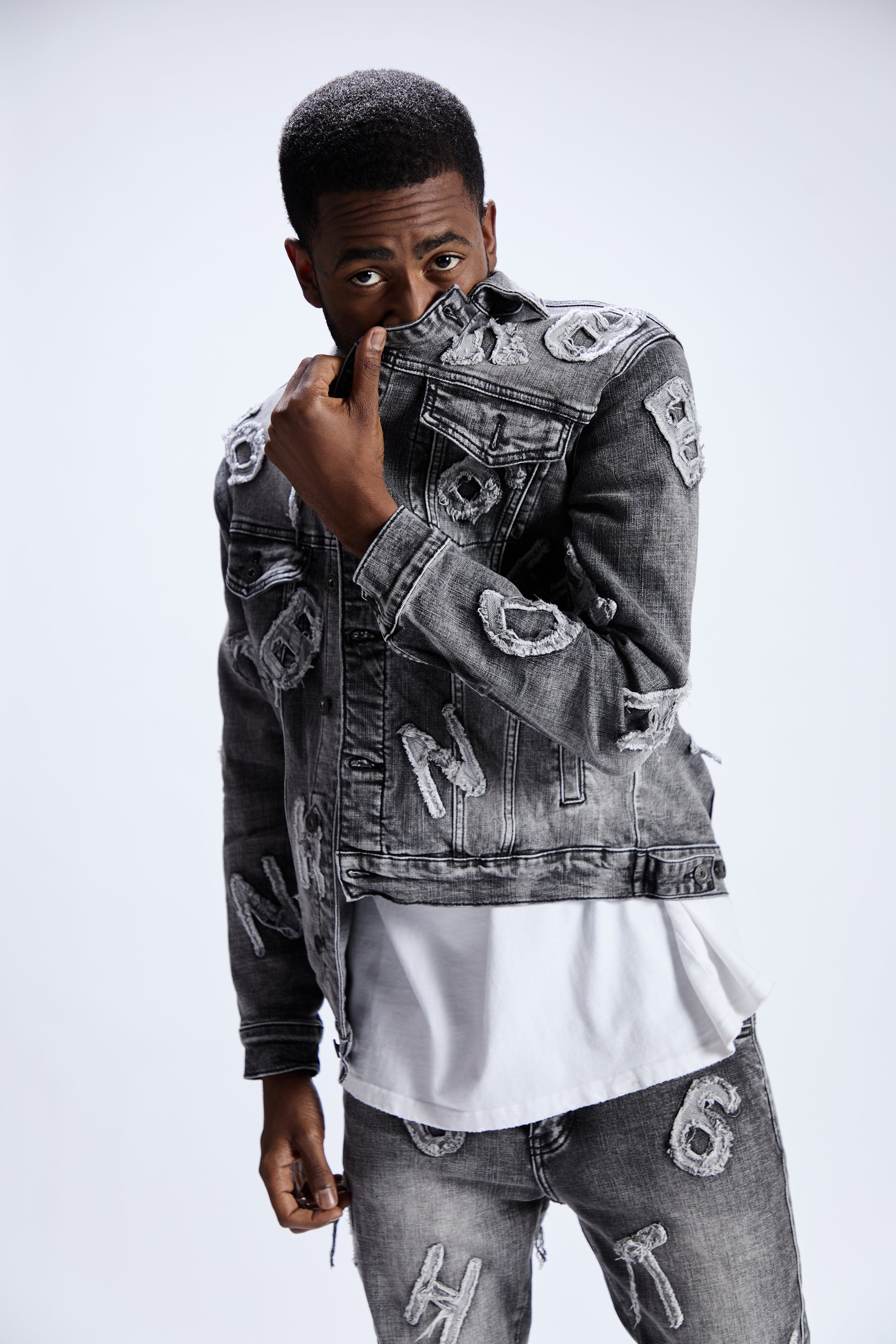 6Th Nbrhd Puzzle Men's Trucker Jacket