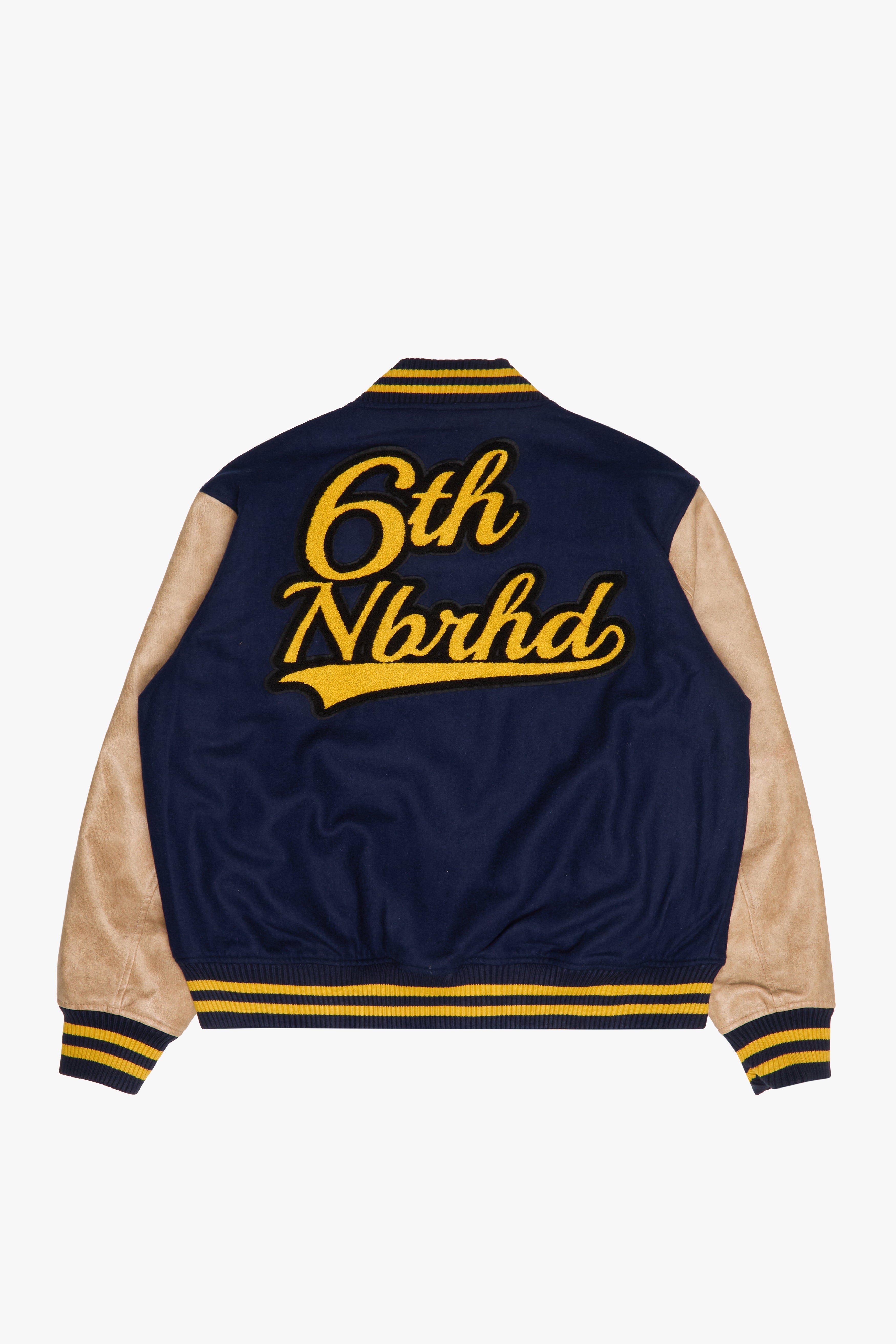 6Th Nbrhd Ivy Men's Varsity Jacket - Navy