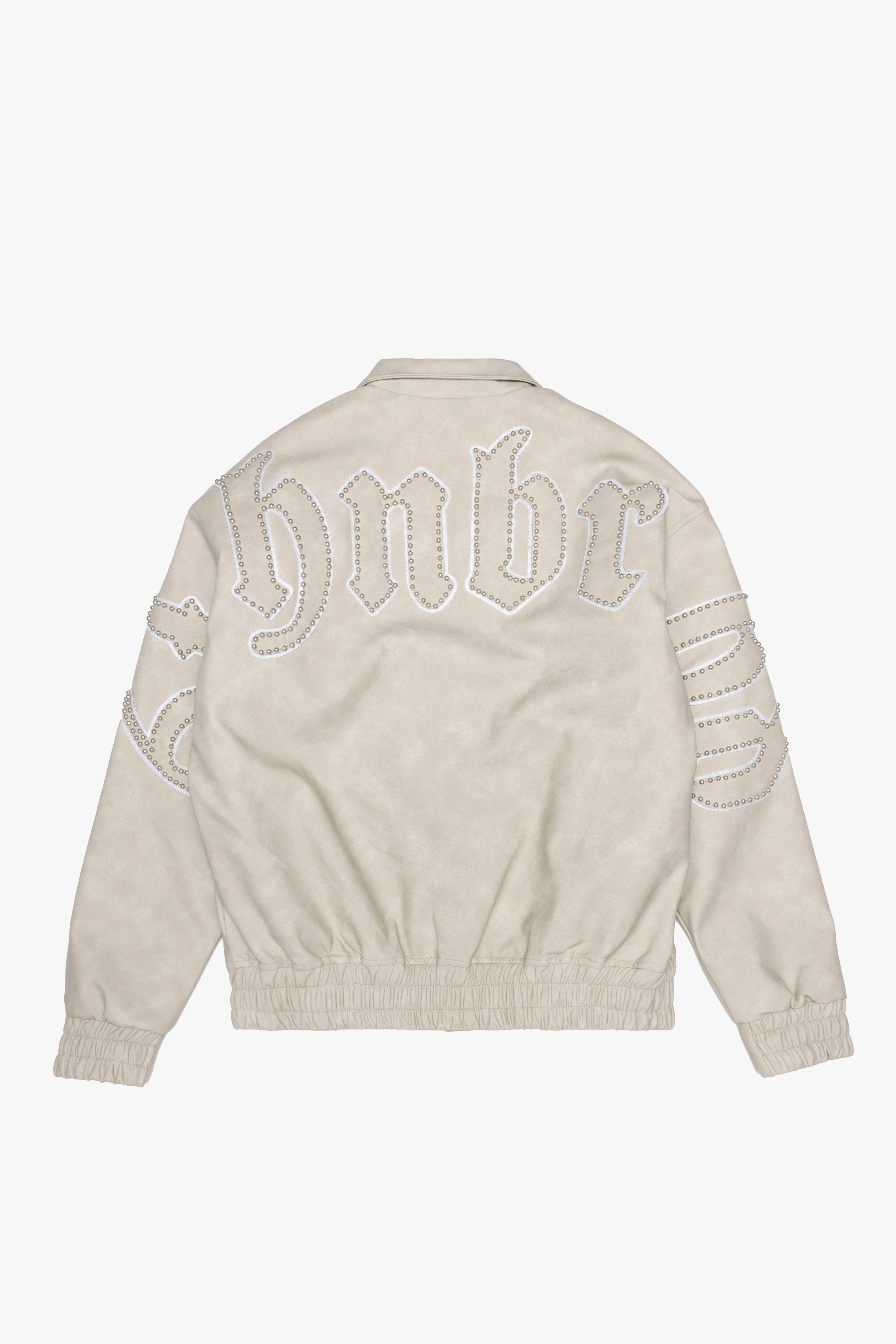 6Th Nbrhd Star Studded Men's Jacket - Beige