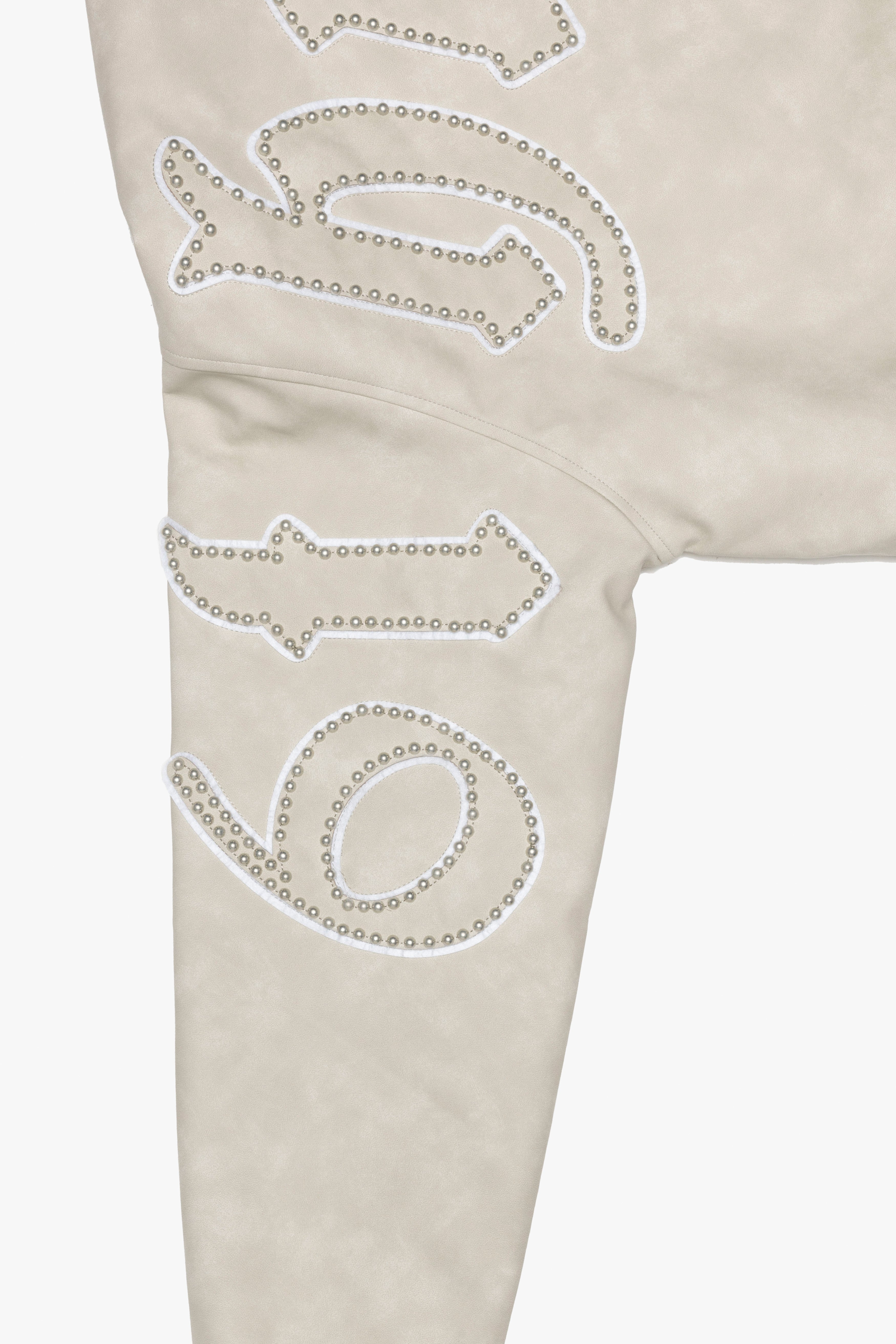 6Th Nbrhd Star Studded Men's Jacket - Beige