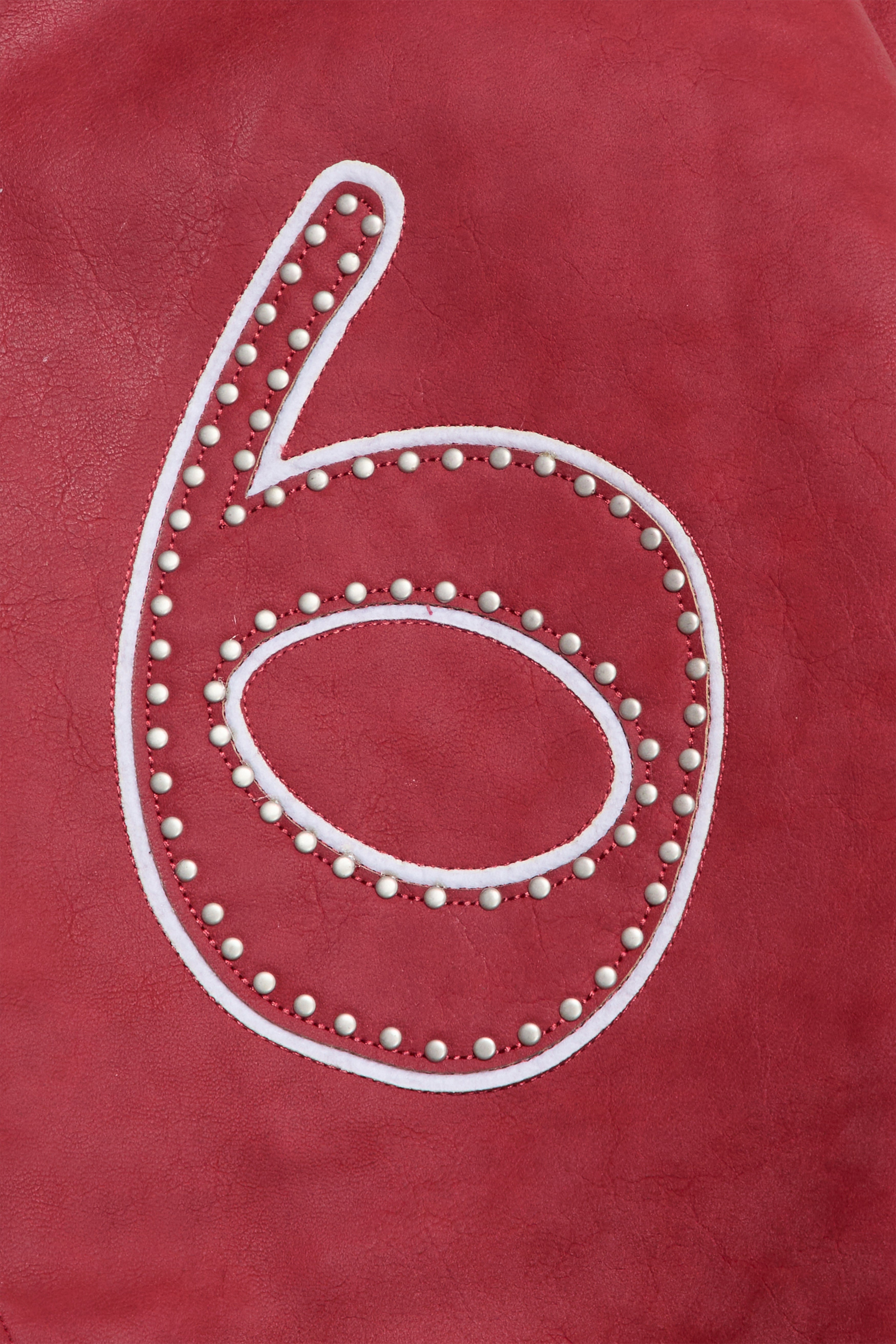 6Th Nbrhd Star Studded Men's Jacket - Red