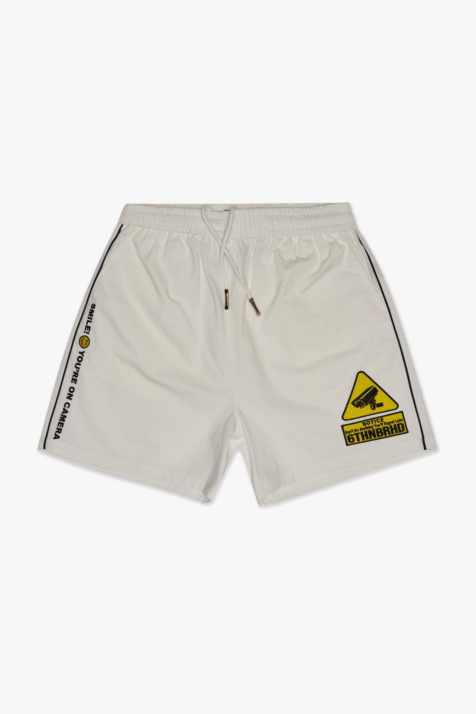 6Th Nbrhd Smile Bowling Shorts - White