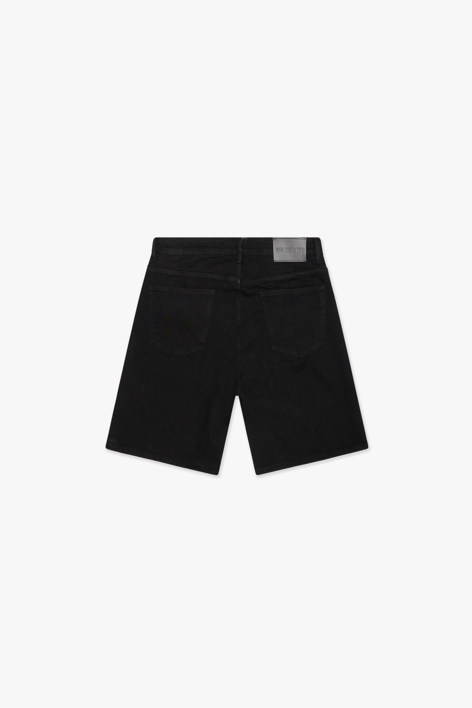 6Th Nbrhd Surveillance Denim Shorts Men - Black