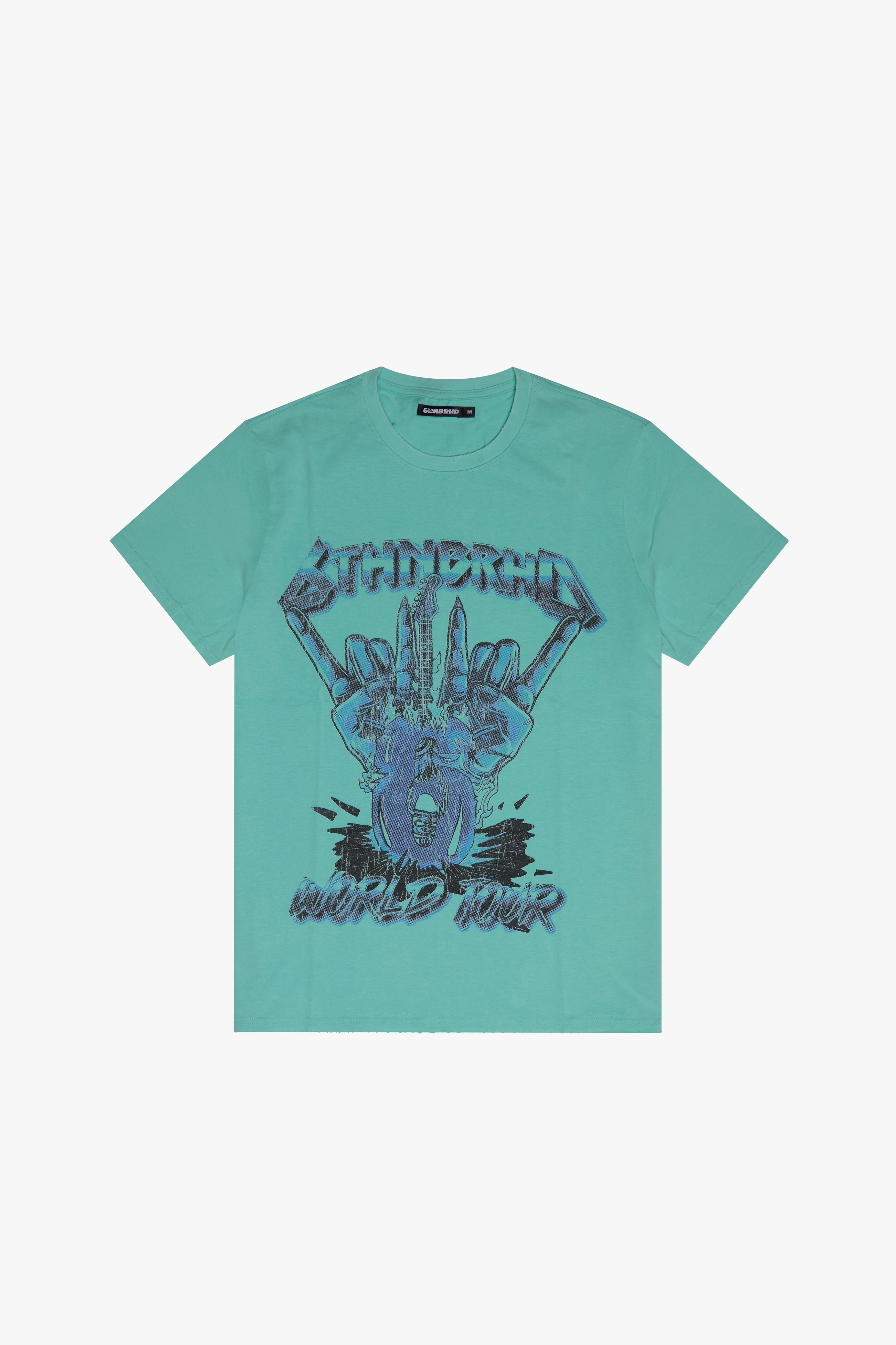 6Th Nbrhd Heavy Metal Men's T-Shirt - Teal