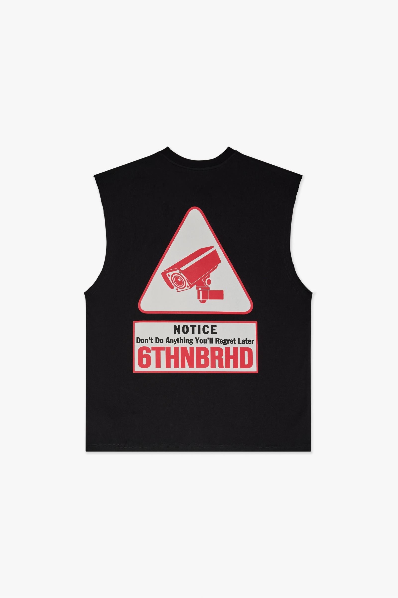 6Th Nbrhd Notice Sleeveless Tee Men's Tank Top - Black