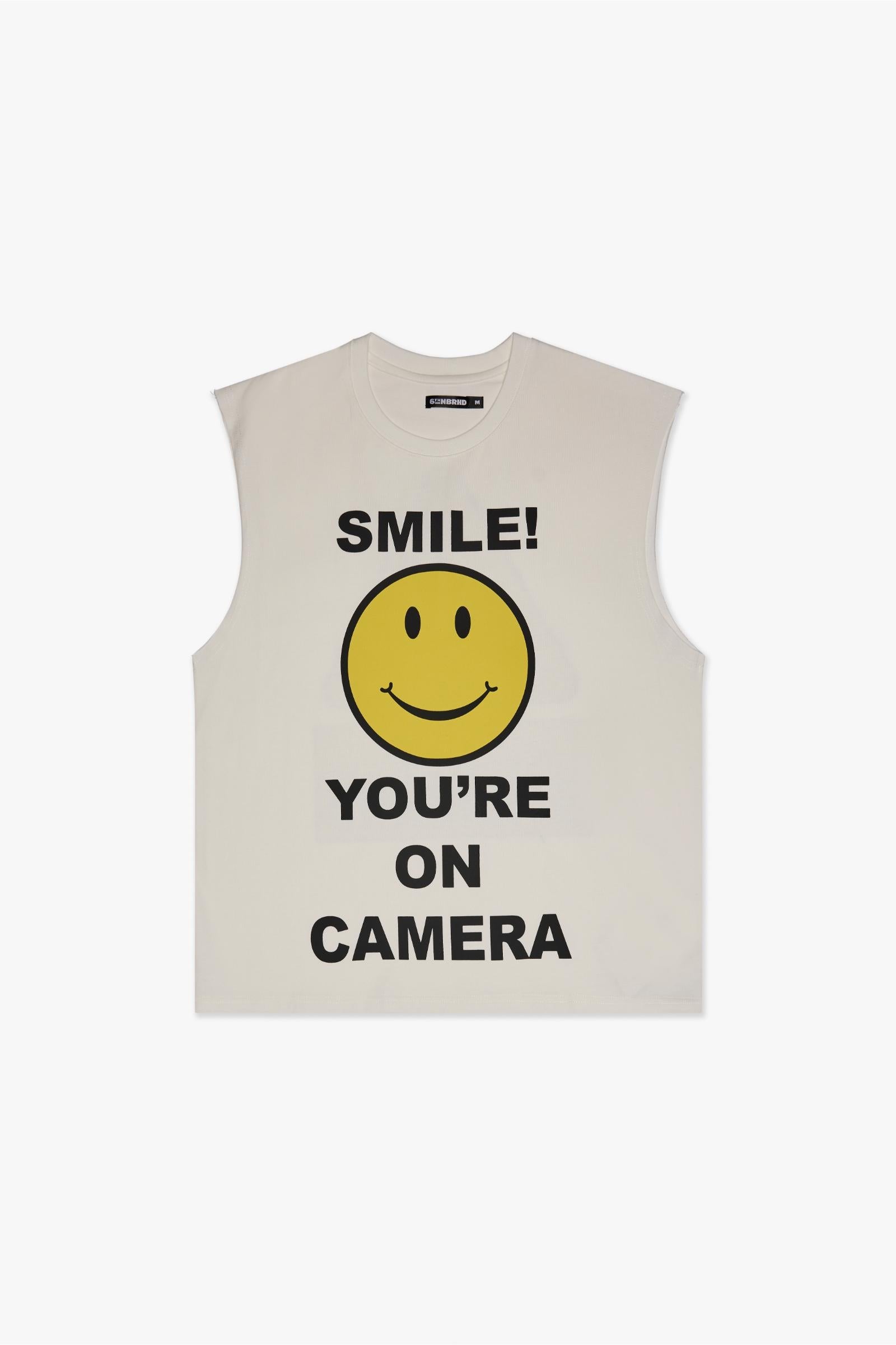 6Th Nbrhd Notice Sleeveless Tee Men's Tank Top - White