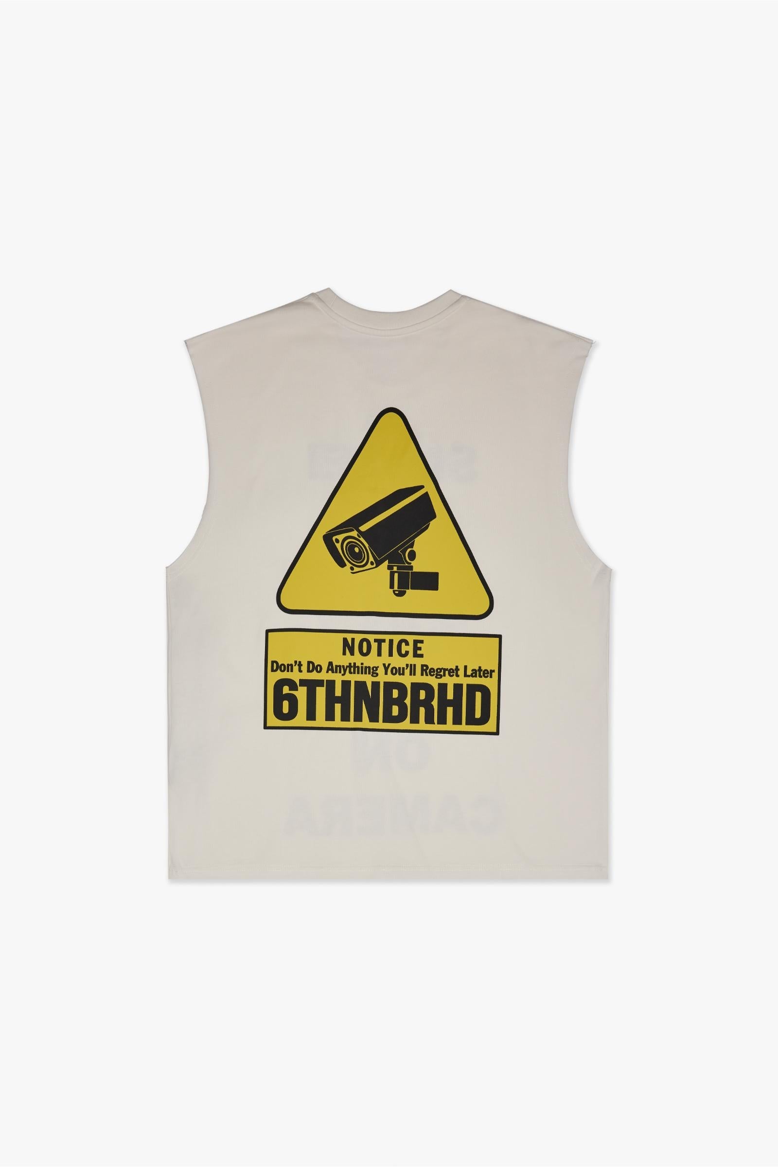 6Th Nbrhd Notice Sleeveless Tee Men's Tank Top - White