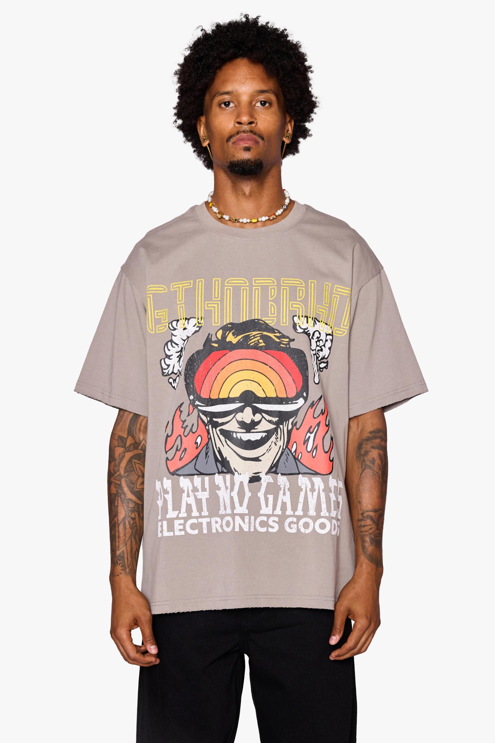 6Th Nbrhd No Batteries Men's T-Shirt - Gray