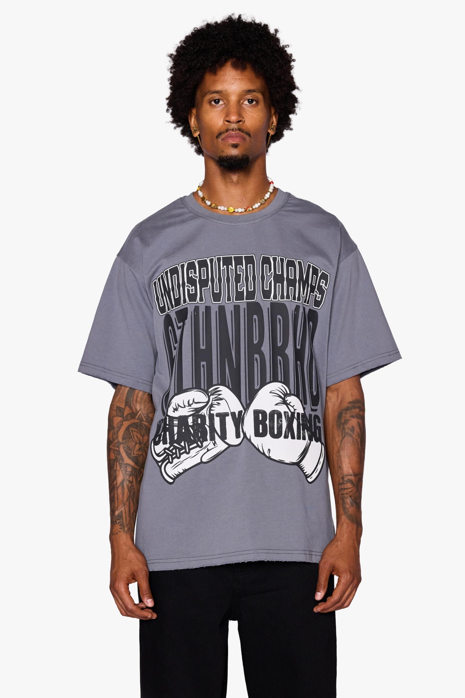 6Th Nbrhd Stoppable Champs Men's T-Shirt - Gray