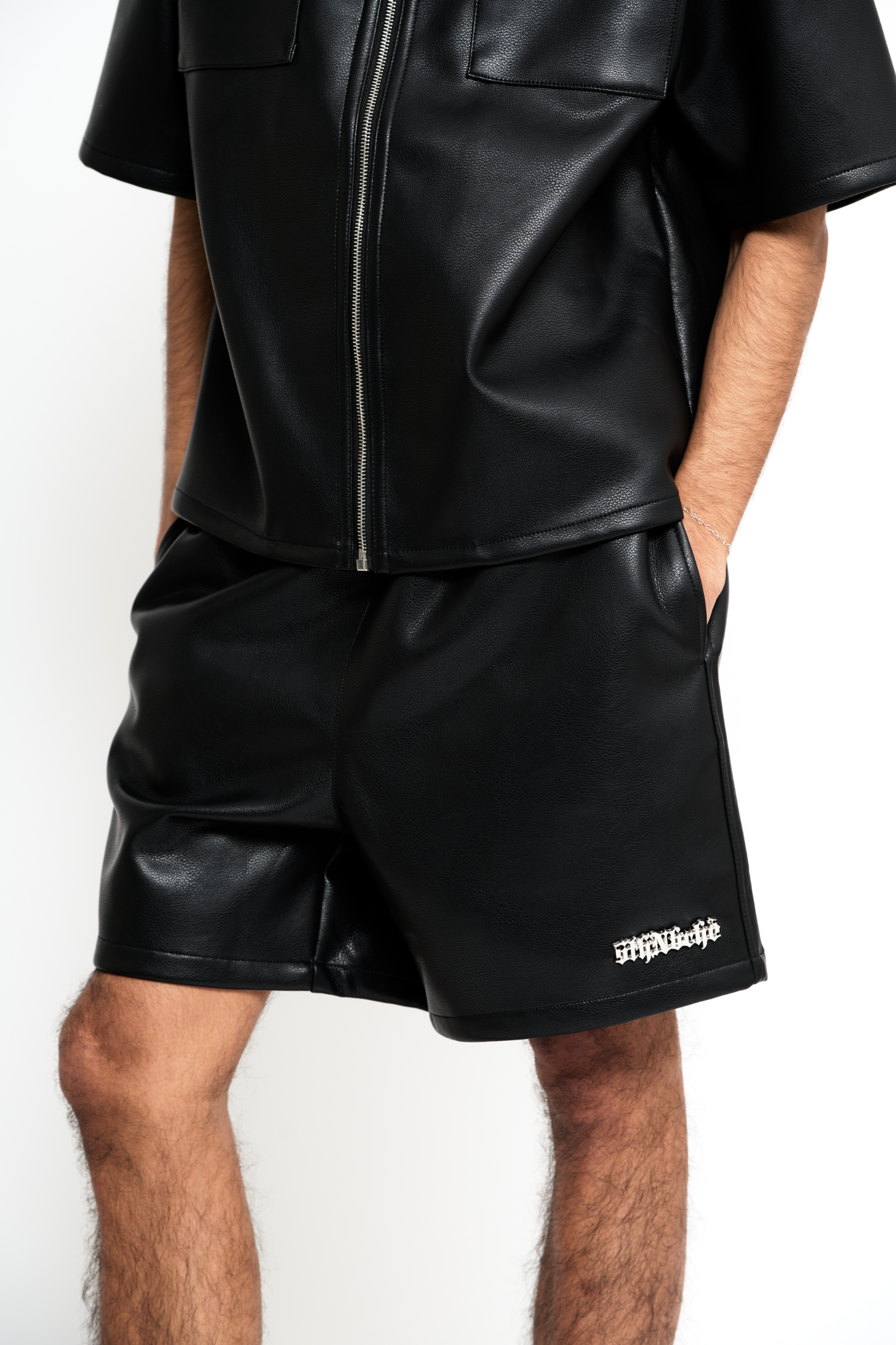 6Th Nbrhd Metal Shorts - Faux Leather