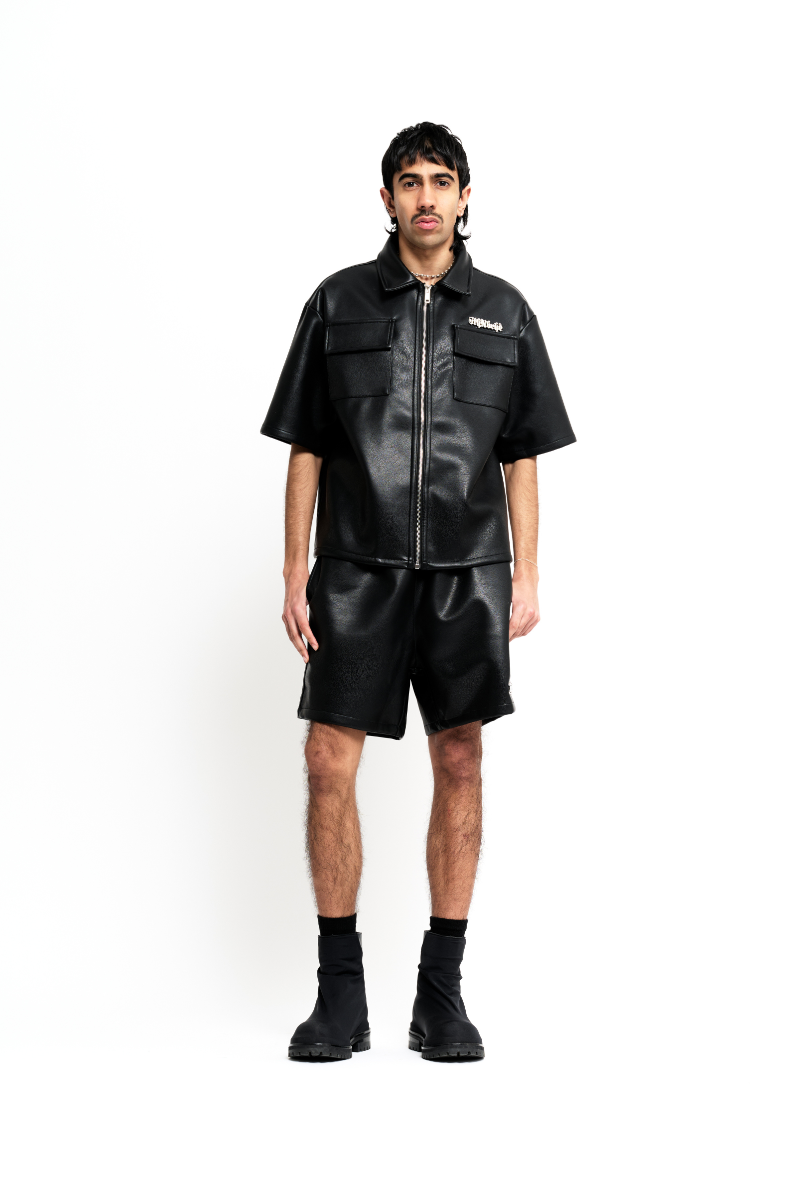 6Th Nbrhd Metal Shorts - Faux Leather