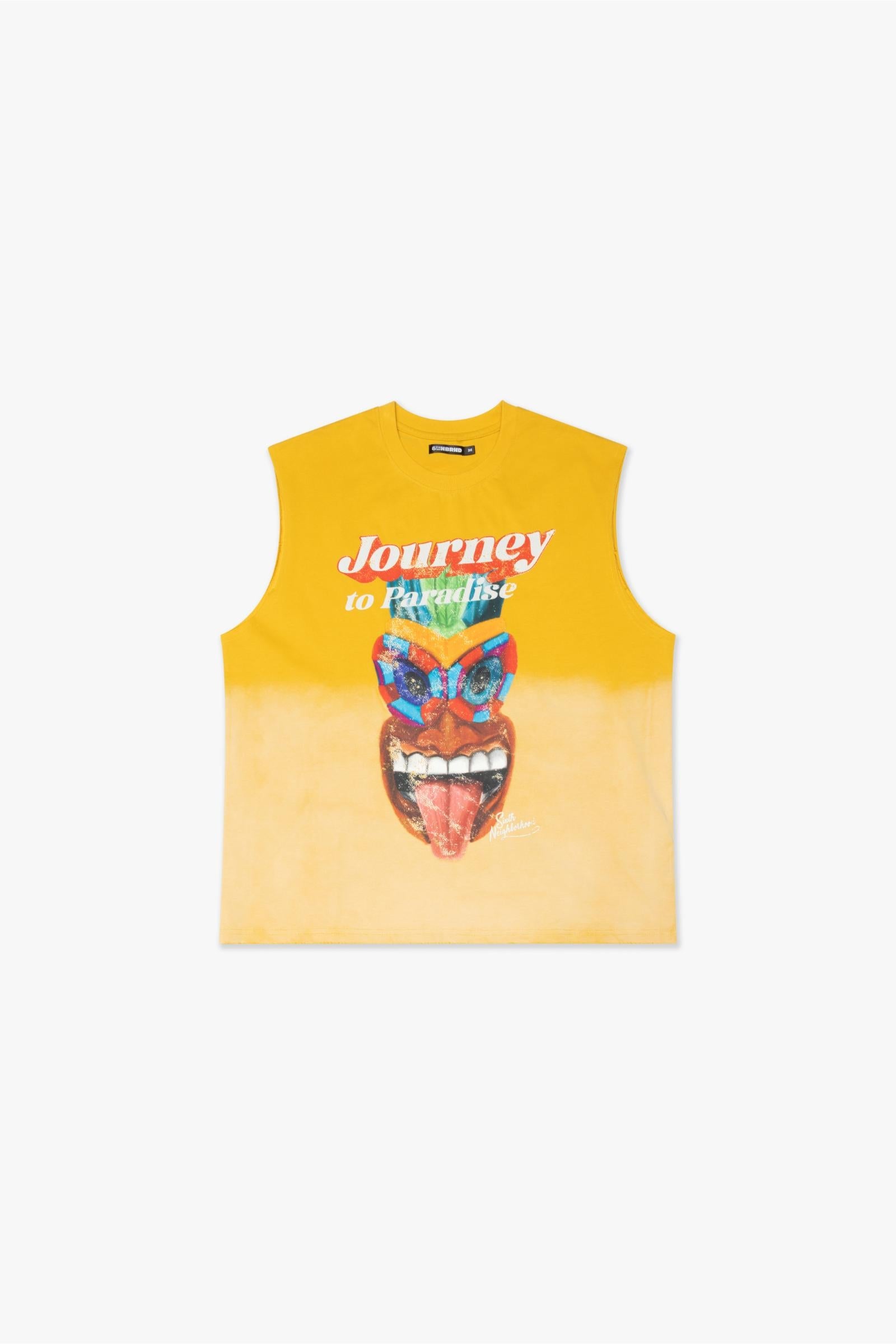 6Th Nbrhd Muscle Men's Tank Top - Yellow