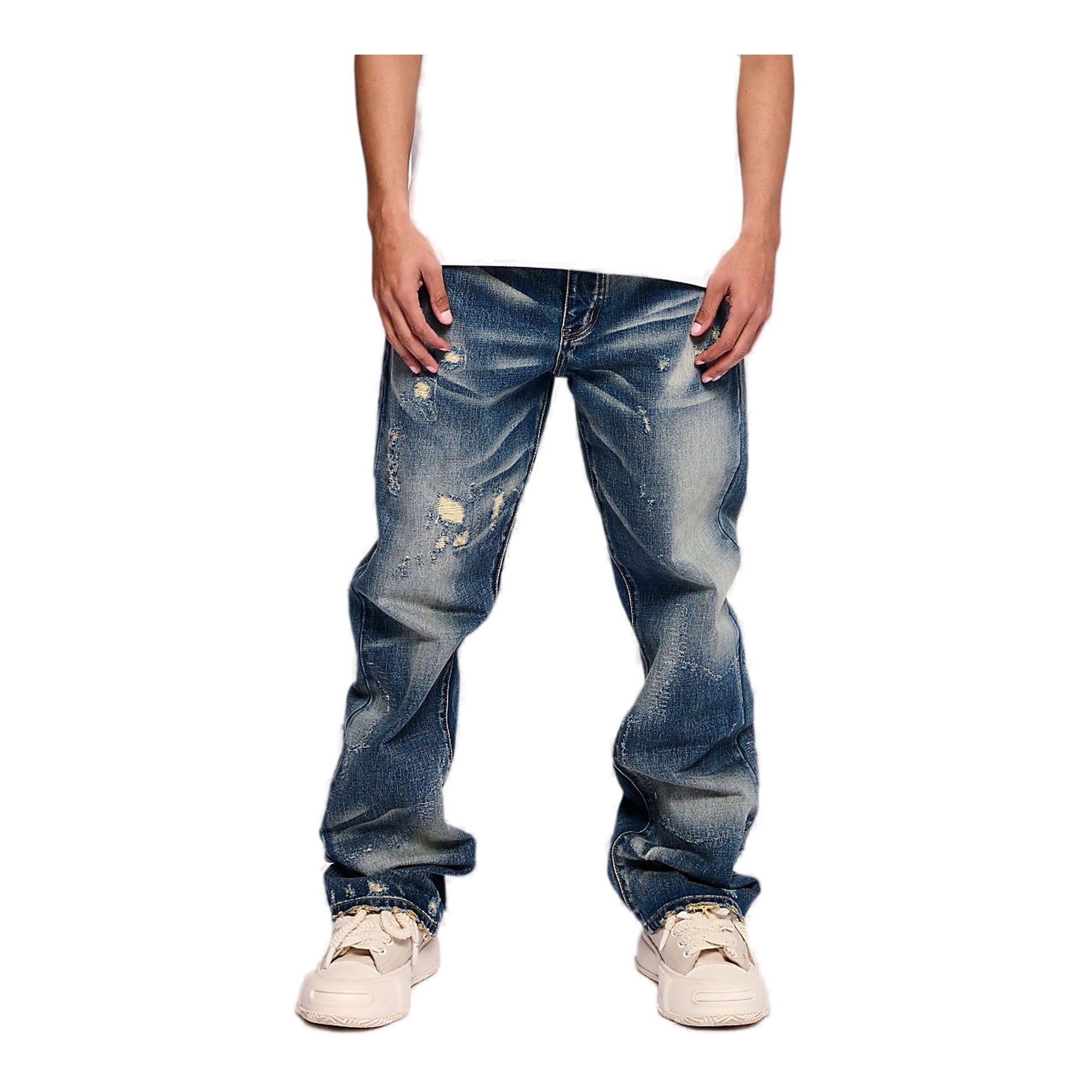 Valabasas Wick Jeans - Distressed Wash