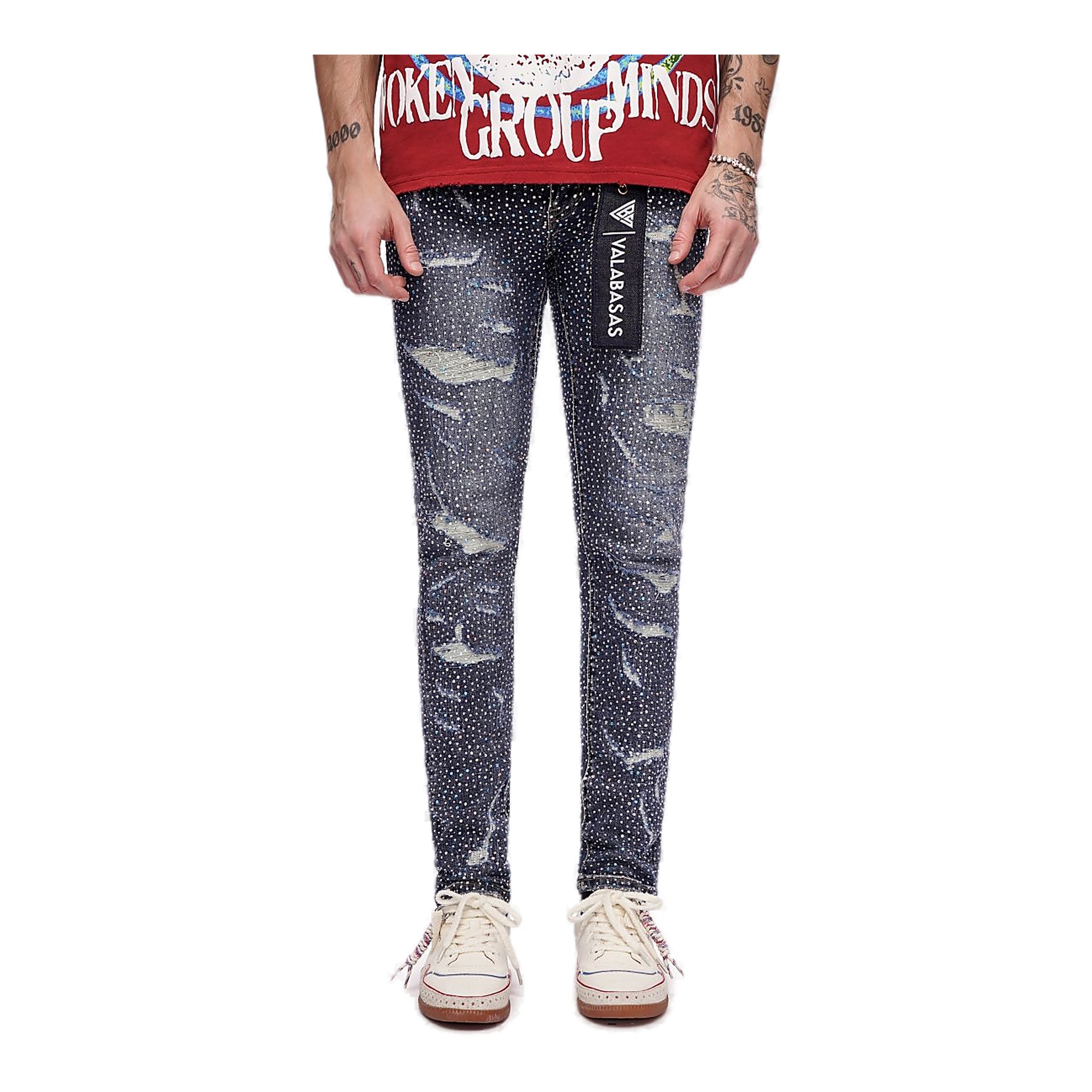 Valabasas Stagger Jeans - Rhinestone
