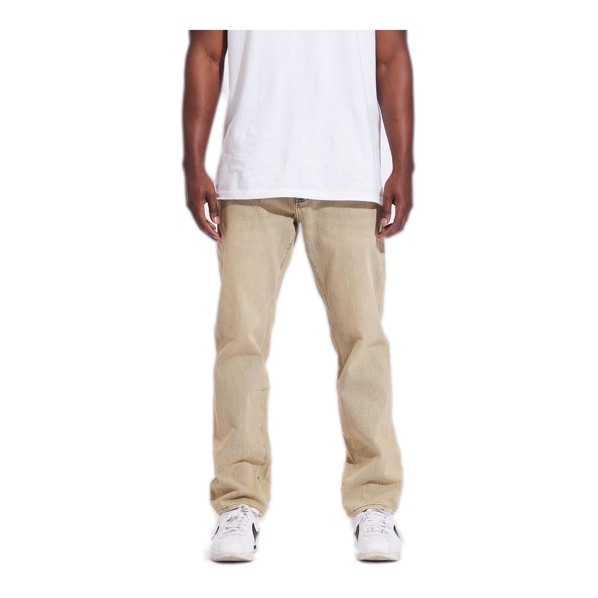 Crysp Light Sand Beige Denim Jeans - Beige Color