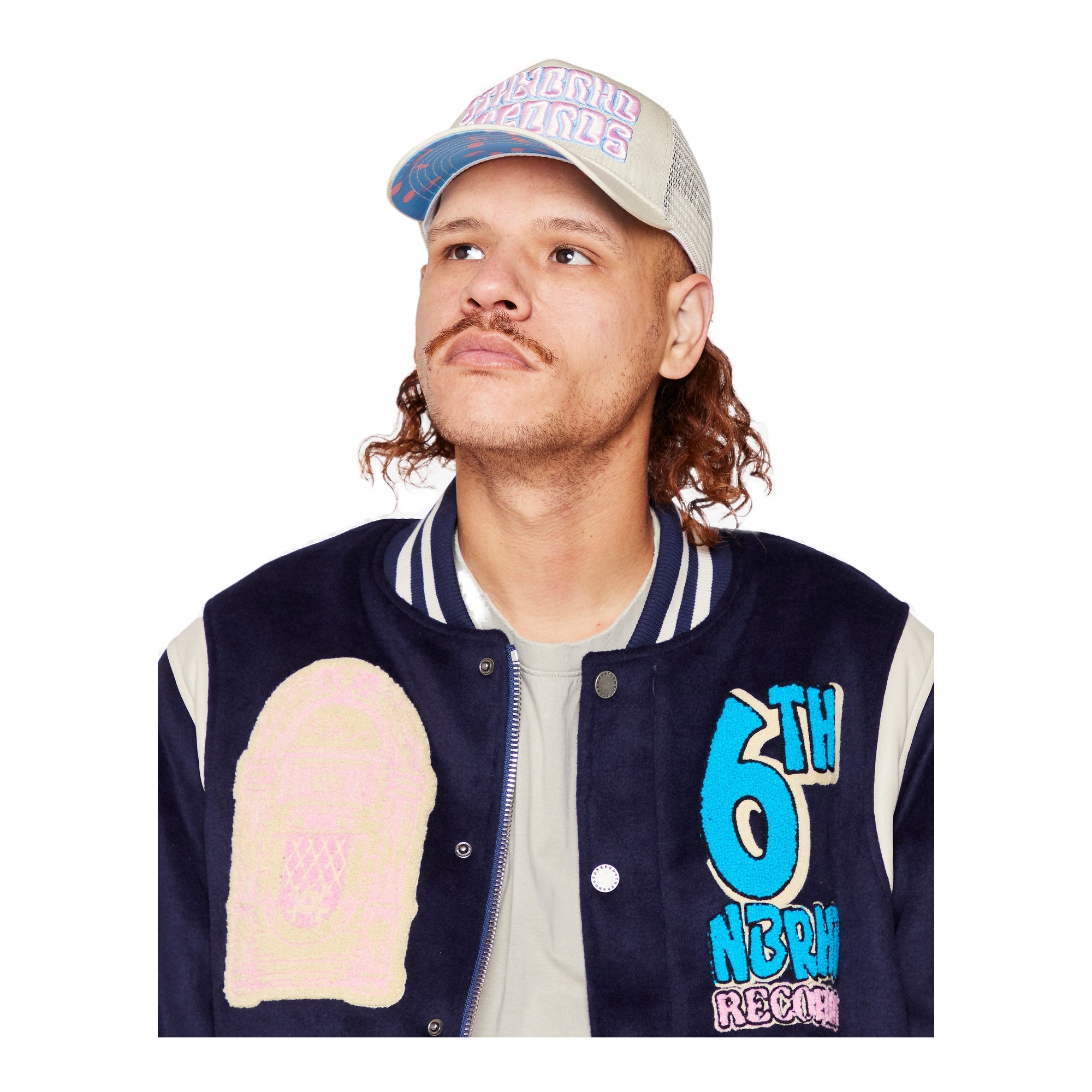 6Th Nbrhd Billboard Snapback Hat - Beige