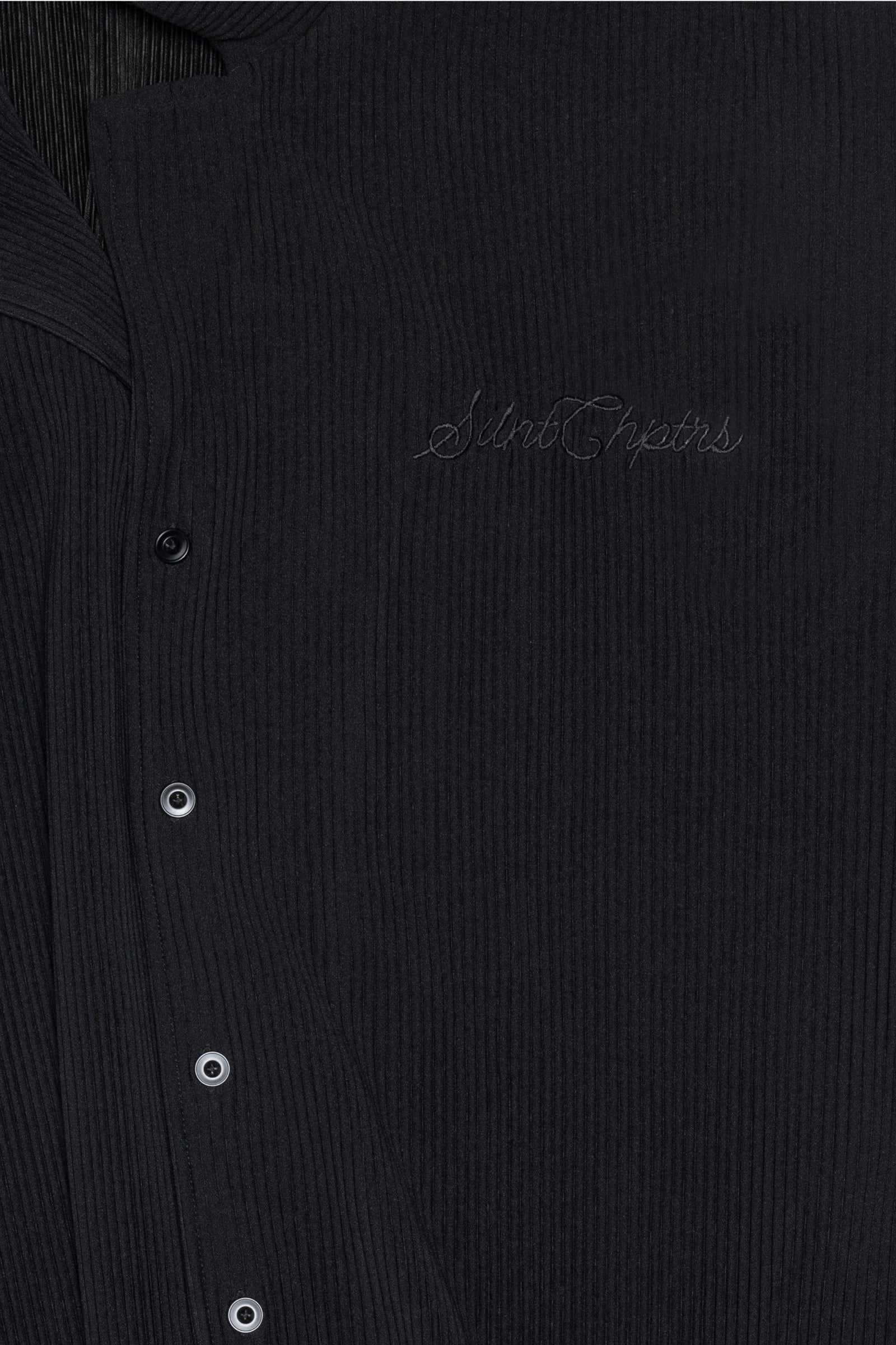 Silnt Chptrs Tonal Stripe Shirt - Open Collar