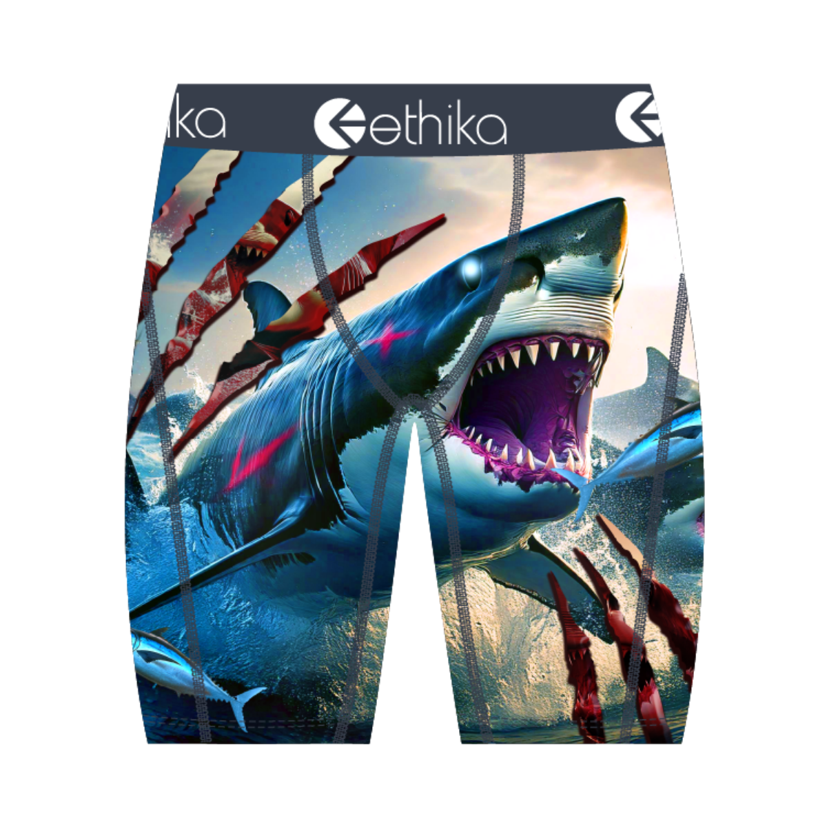 Ethika "Jaw Dropped" Underwear - Shark-Themed