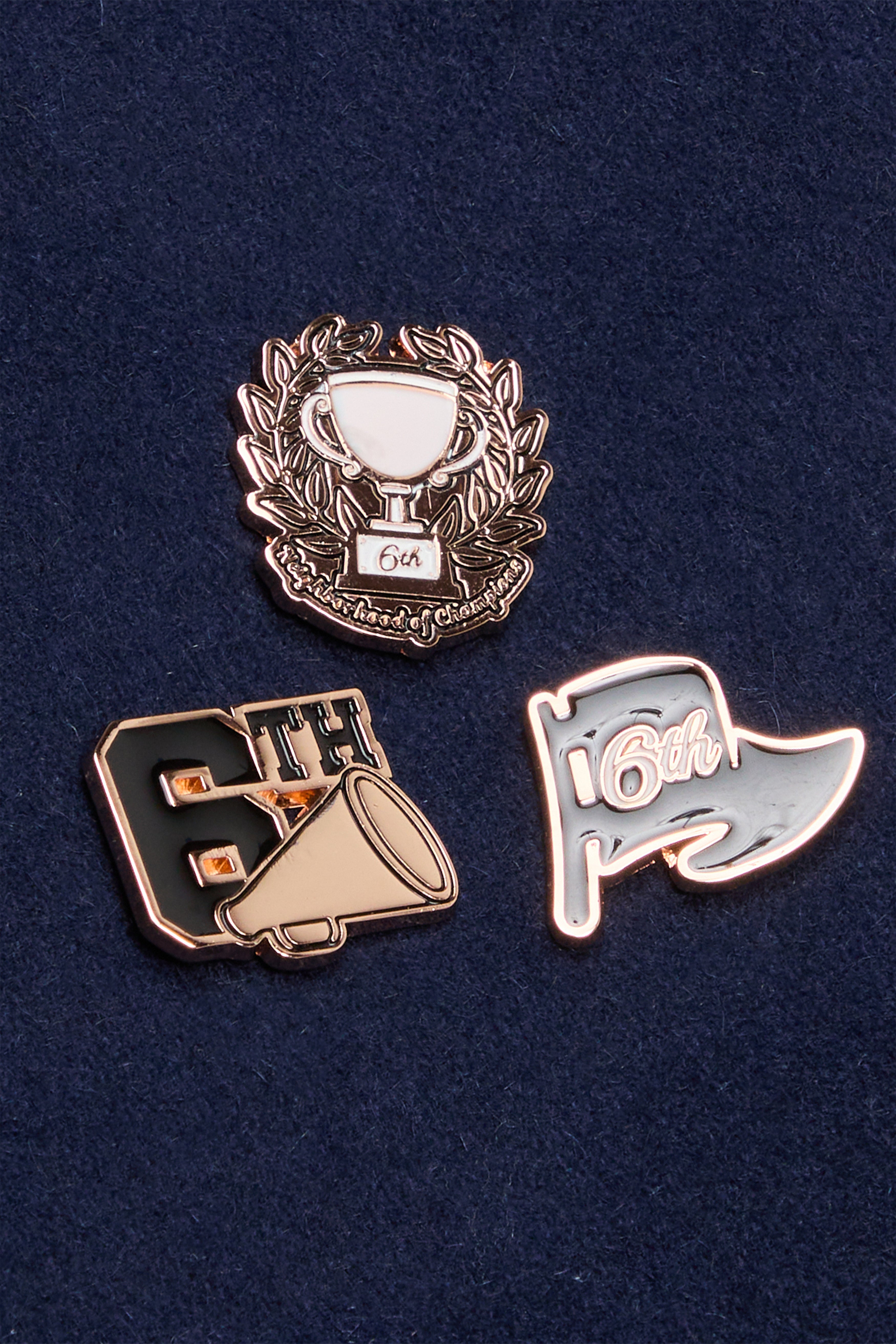 6Th Nbrhd Ivy Men's Varsity Jacket - Navy