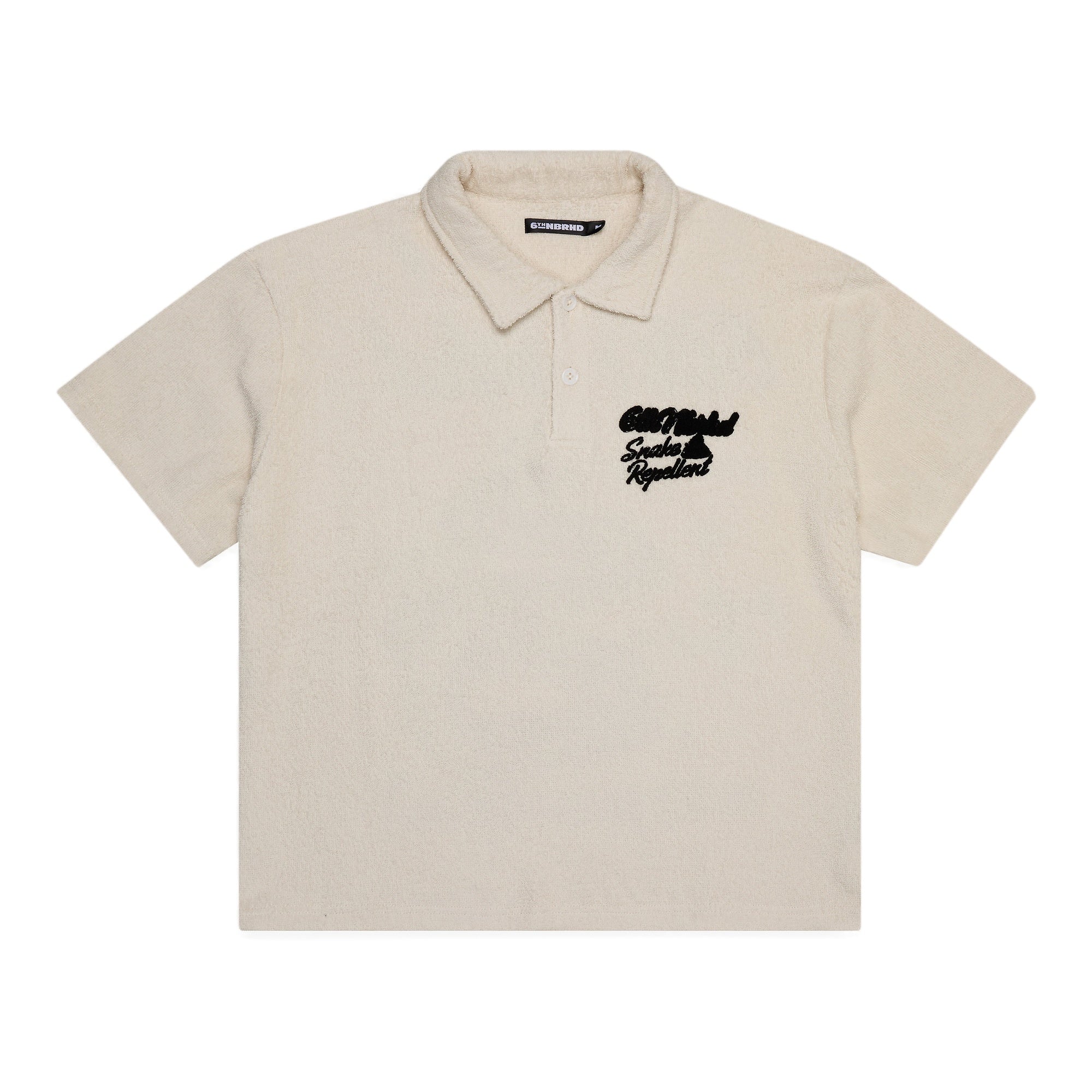 6Th Nbrhd Dead Snakes Men's Polo Shirt - Beige