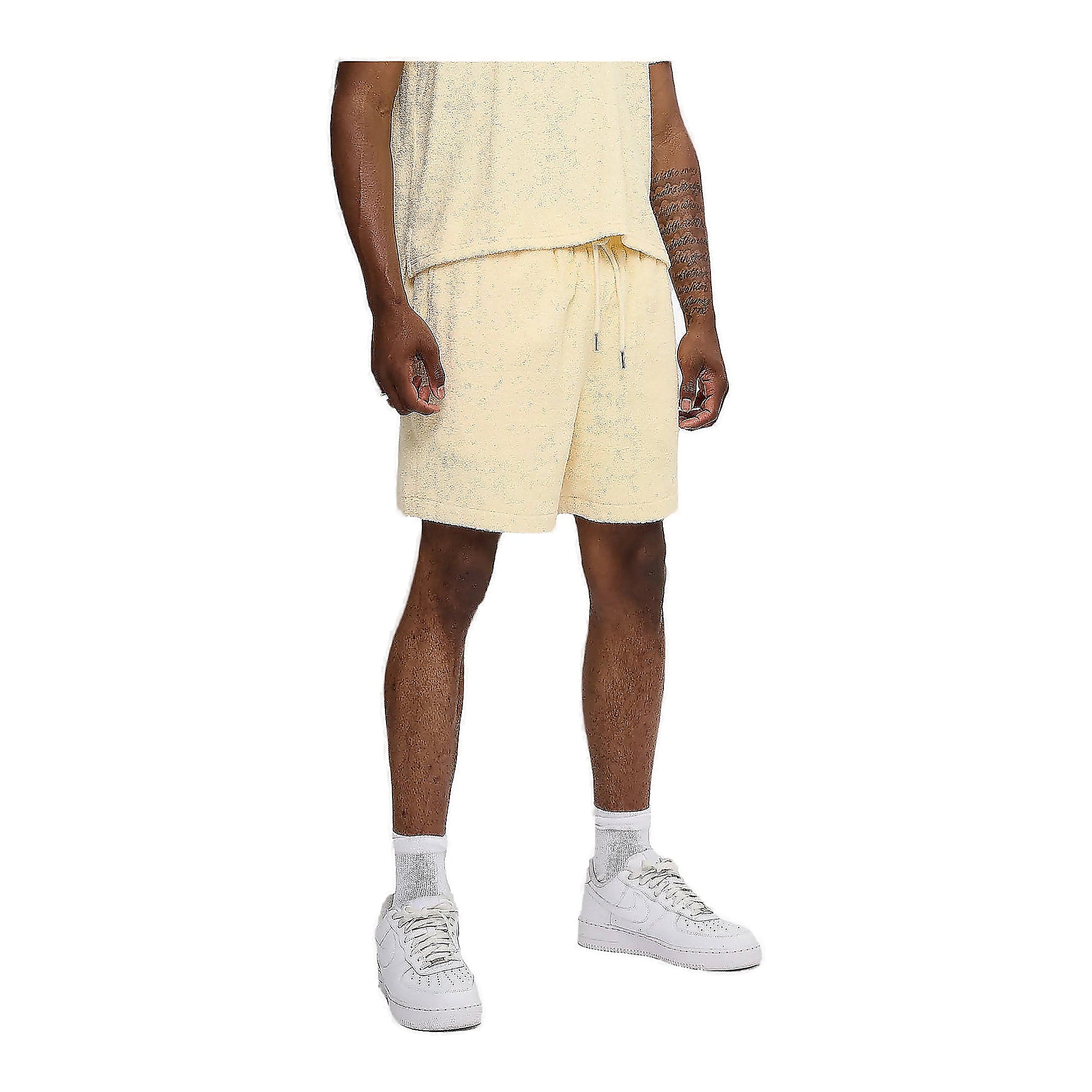 Silnt Chptrs Times Terry Shorts - Plush Texture Cream