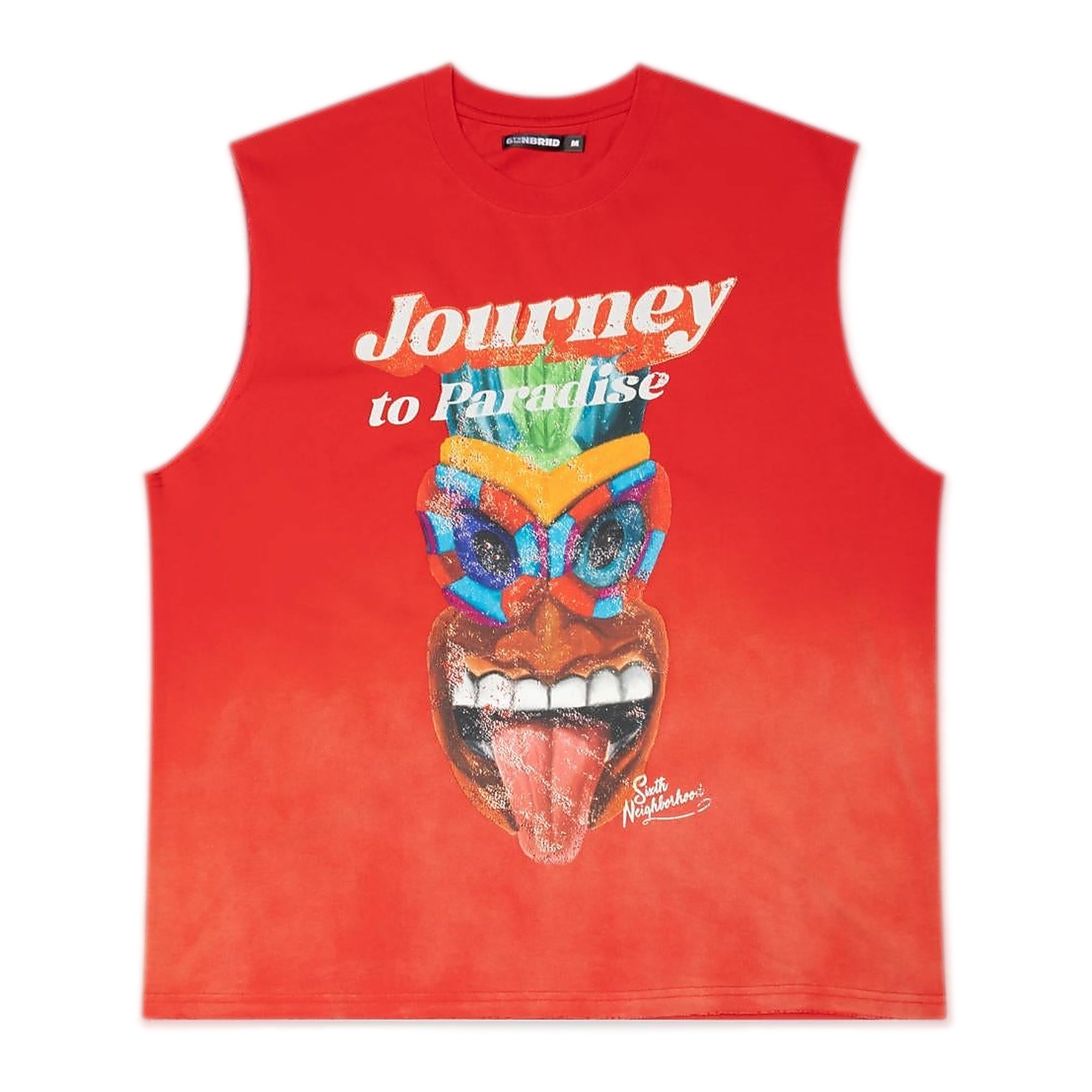 6Th Nbrhd Muscle Men's T-Shirt - Red