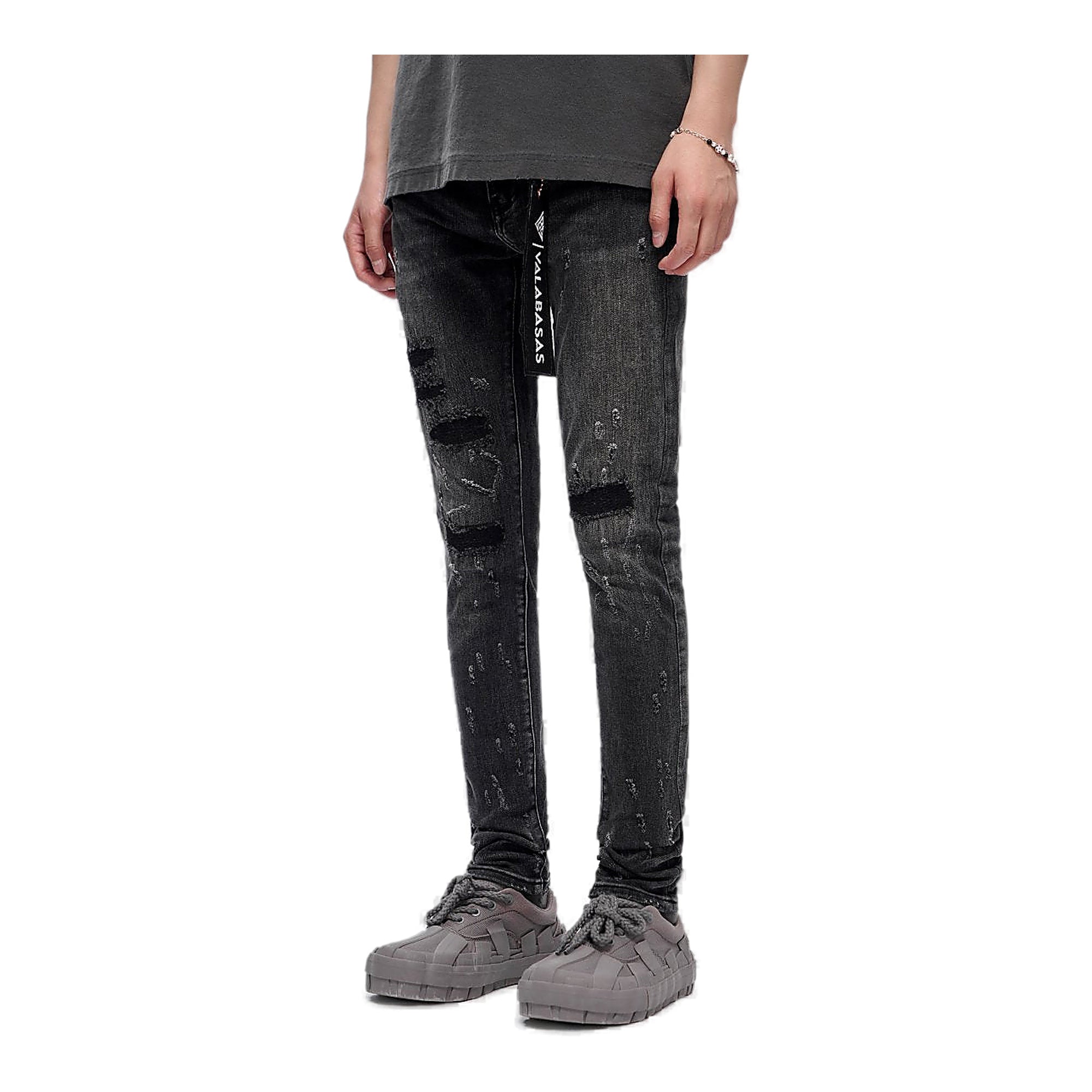 Valabasas Ilyas Jeans - Distressed Charcoal