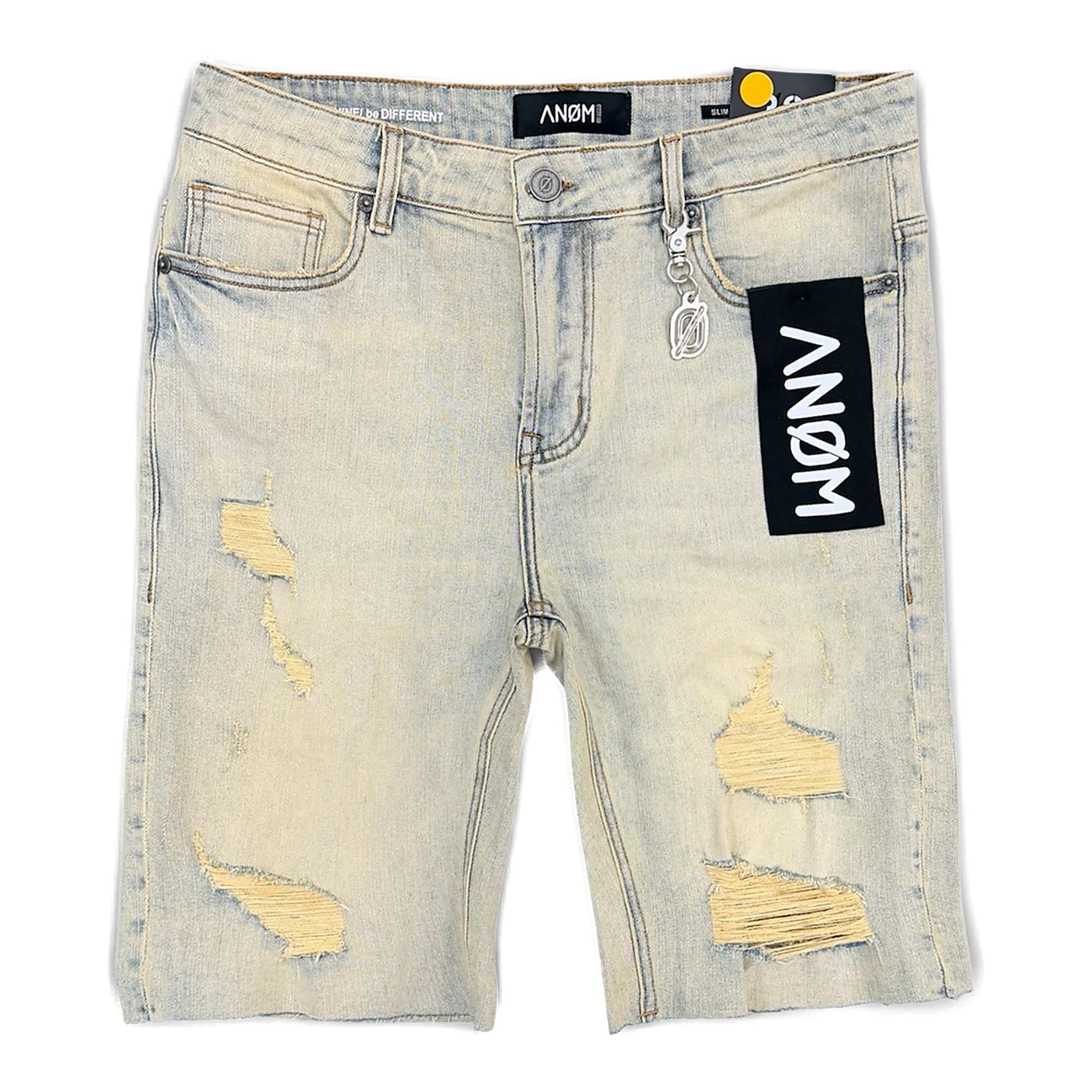 Anom Distressed Shorts - Raw Hem